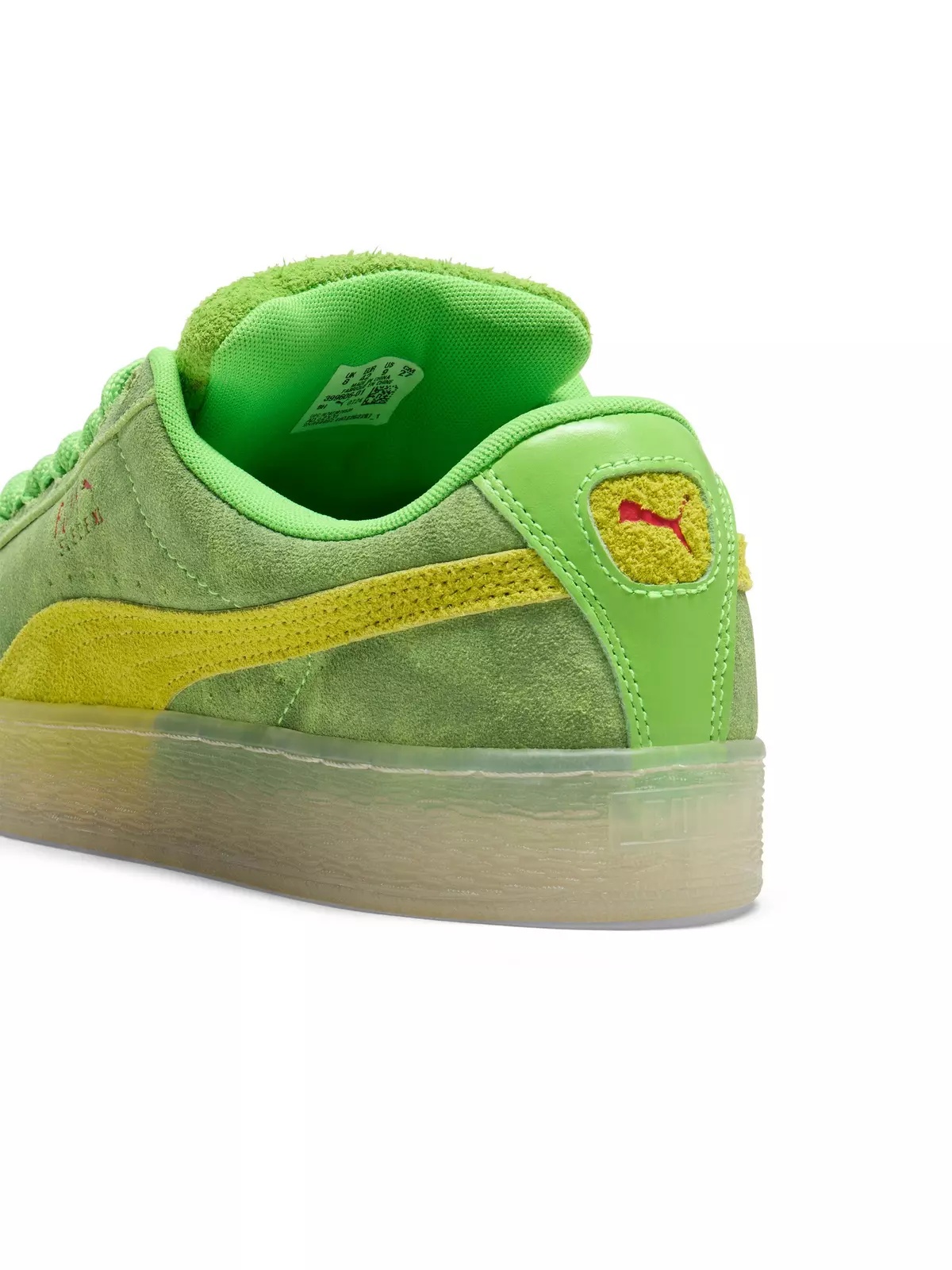 PUMA Suede XL Slimer "PUMA Green/Lime Smash/Warm White" Men's Shoe - 6