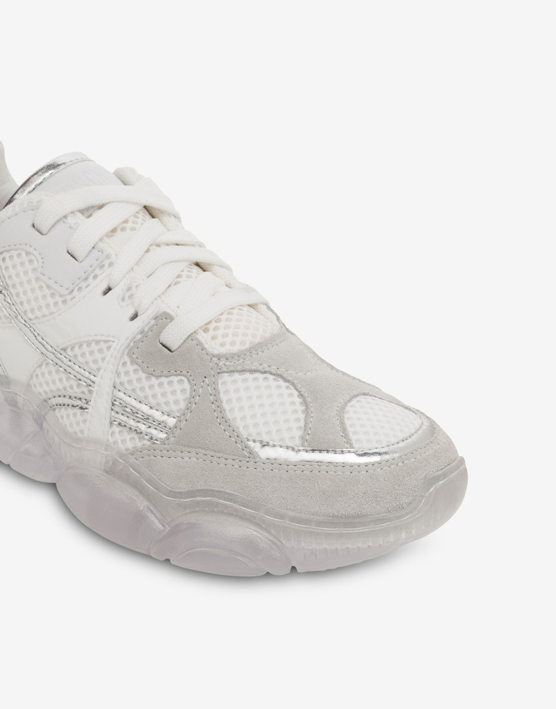 MESH TEDDY SHOES WITH TRANSPARENT SOLE 4