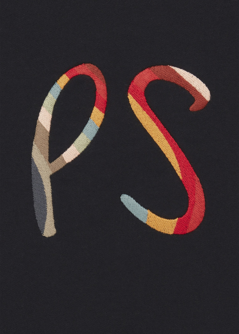 Paul Smith Women's Black Cotton 'Swirl' Logo Sweatshirt outlook