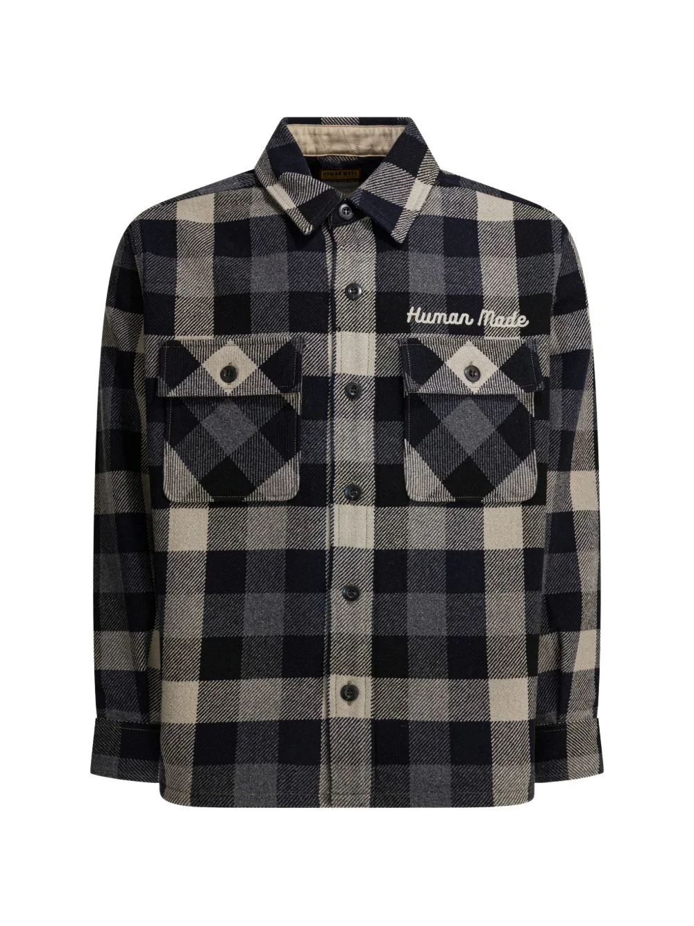 checked pocket coat - 1