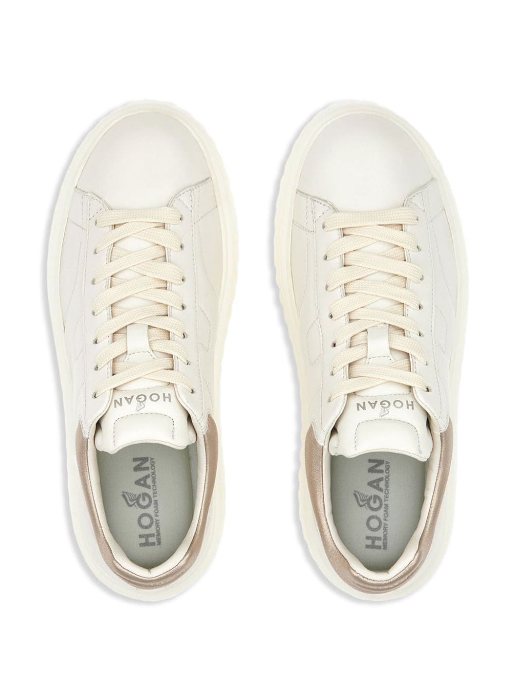 H-Stripes lace-up leather sneakers - 5