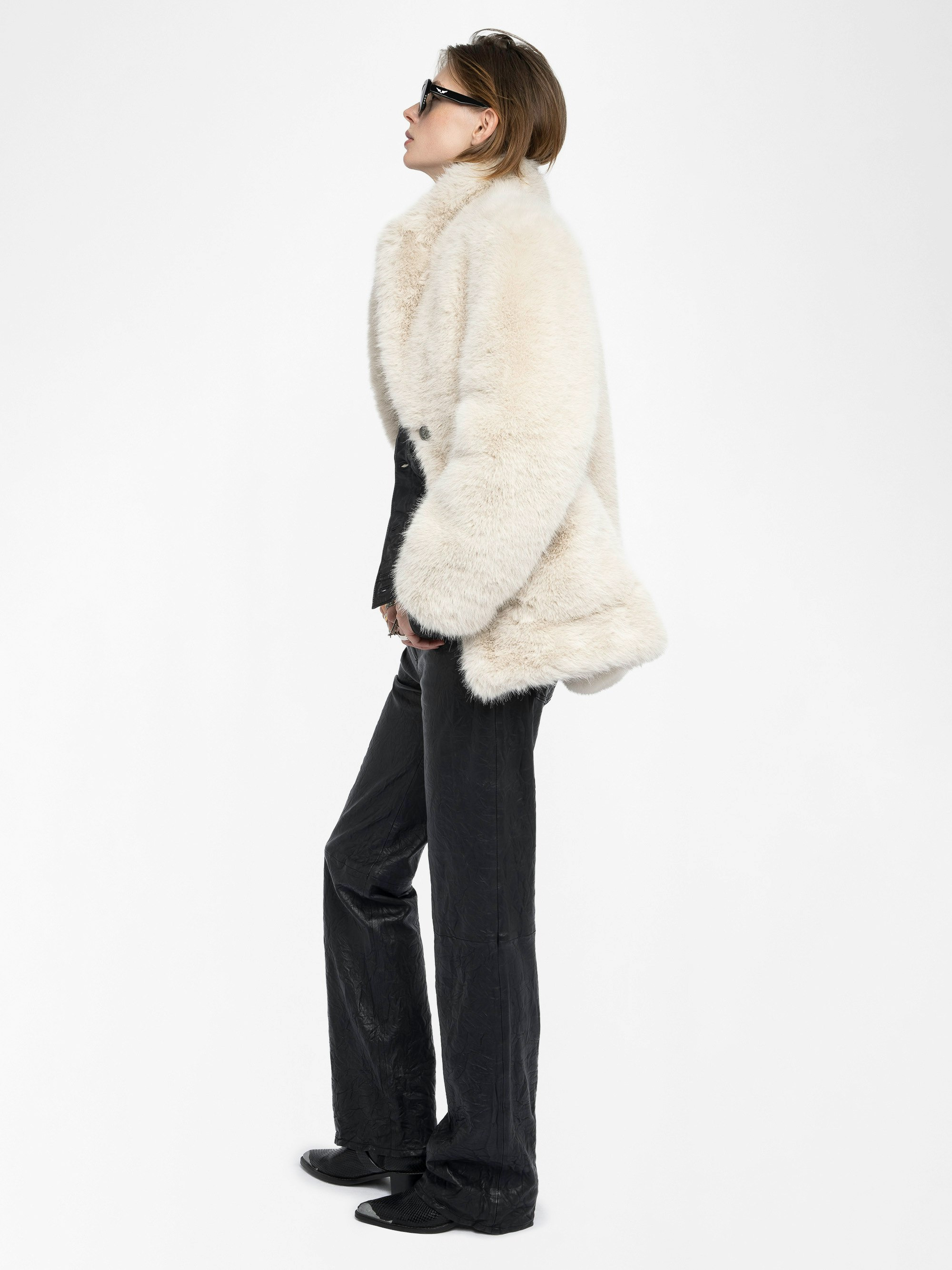Fleur Faux Fur Coat - 5