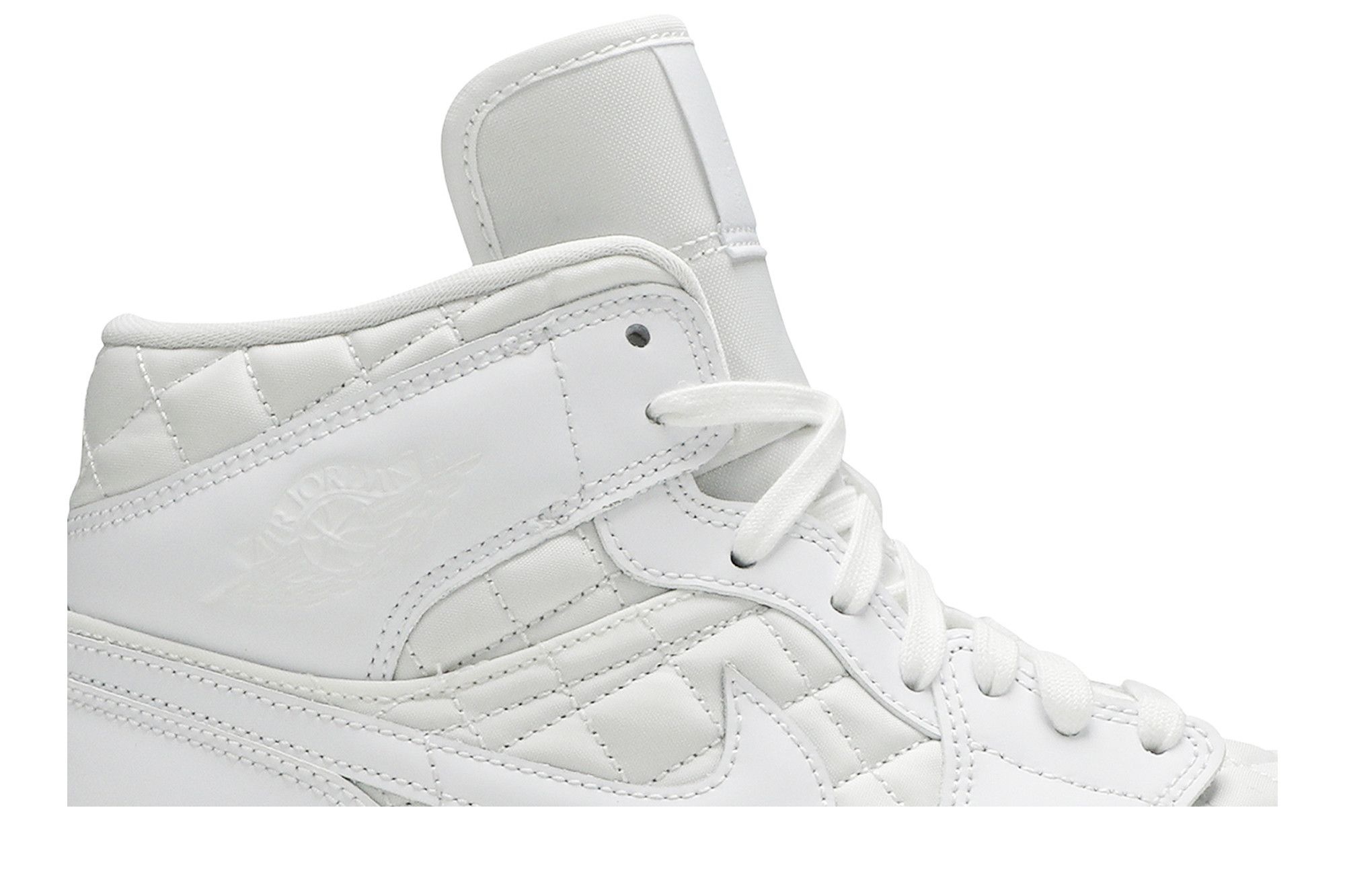 Wmns Air Jordan 1 Mid SE 'White Quilted' - 2