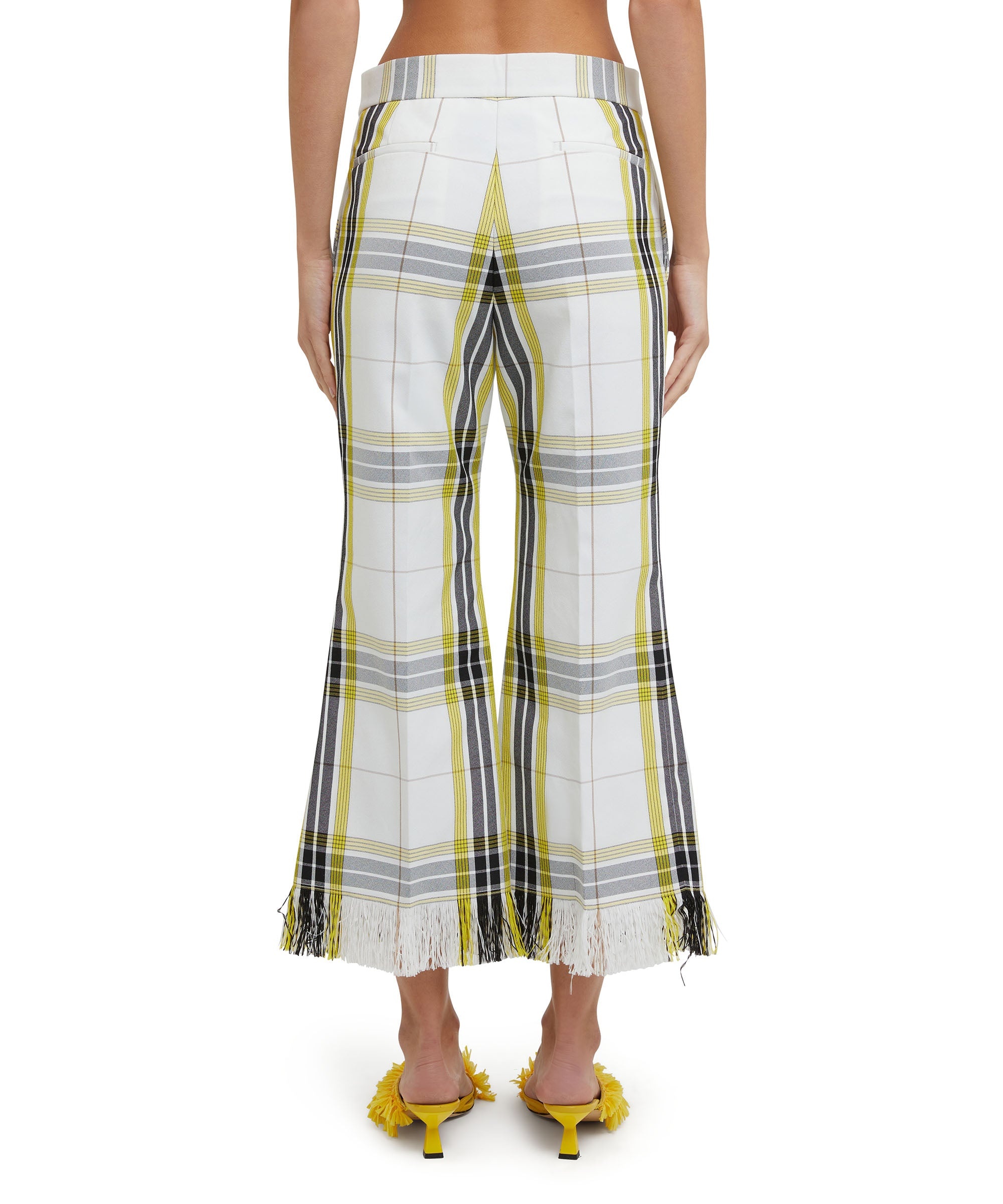 Tecno canvas check crop pants - 4