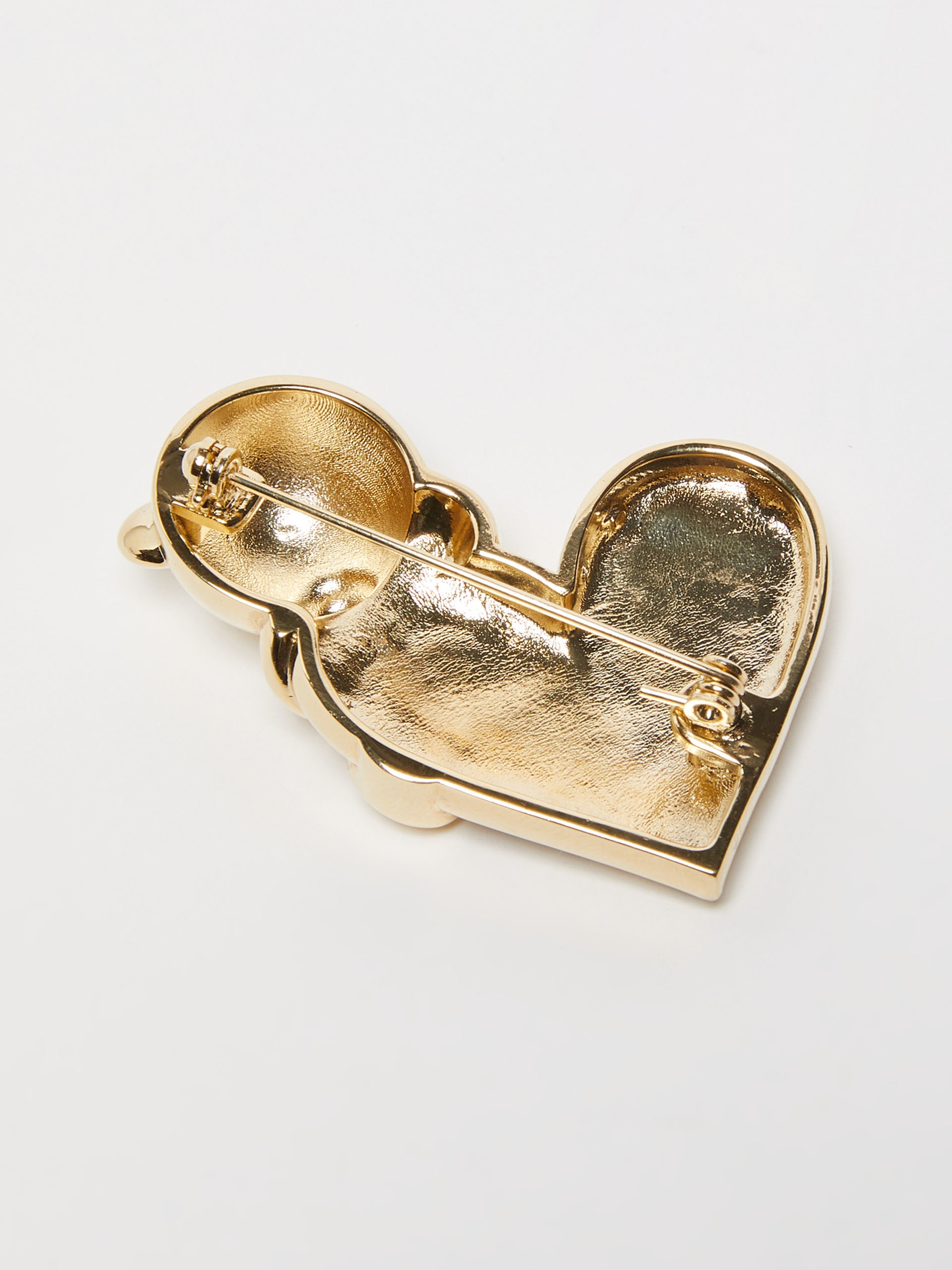 FEDORA Metal brooch with rhinestones - 2