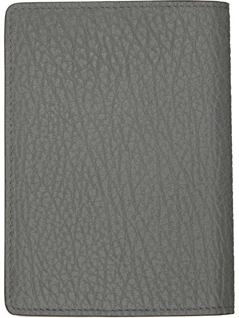 Maison Margiela Blue Calfskin Passport Holder outlook