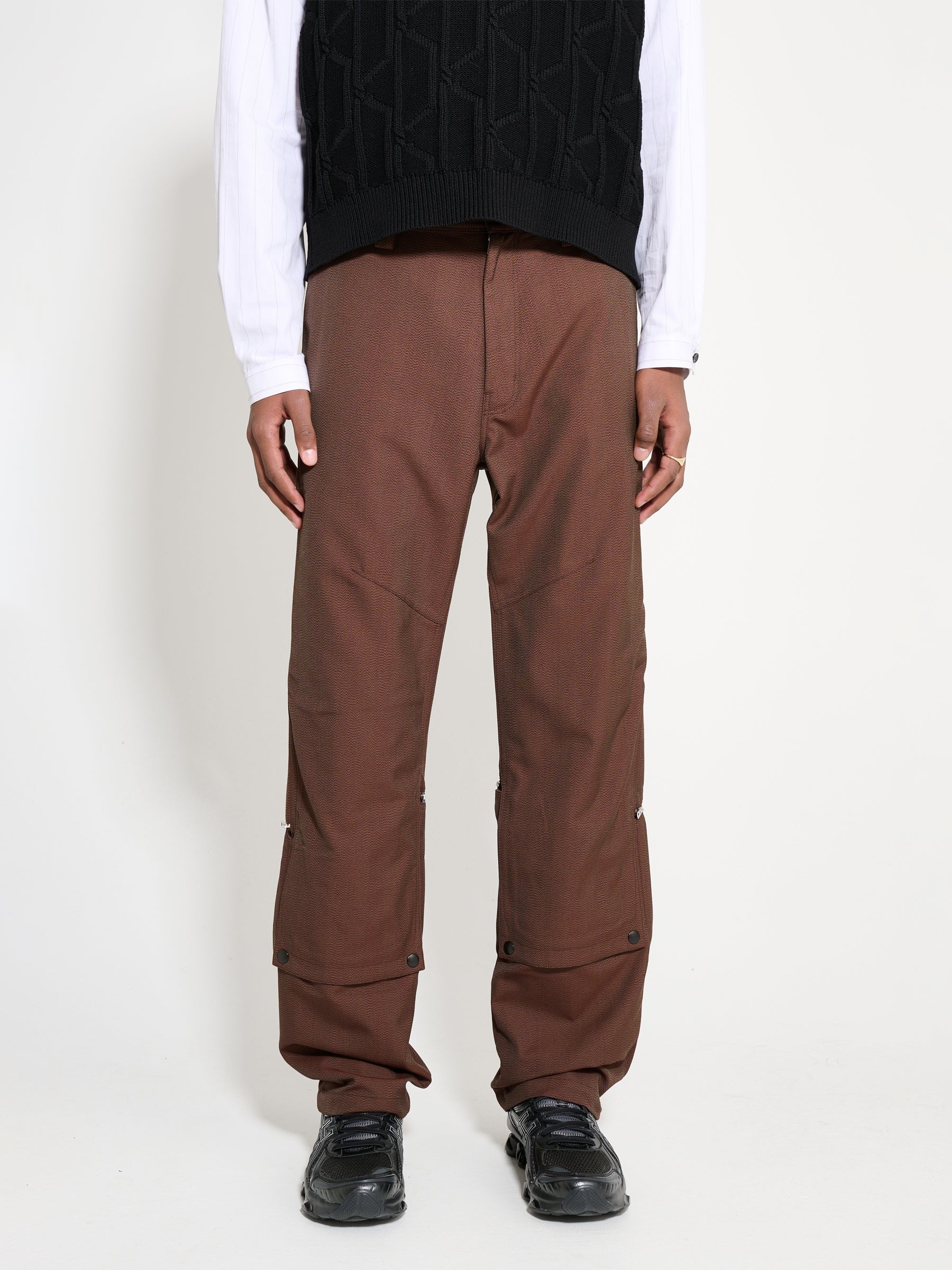 Kiko Kostadinov KIKO KOSTADINOV TONINO UTILITY TROUSER BROWN 