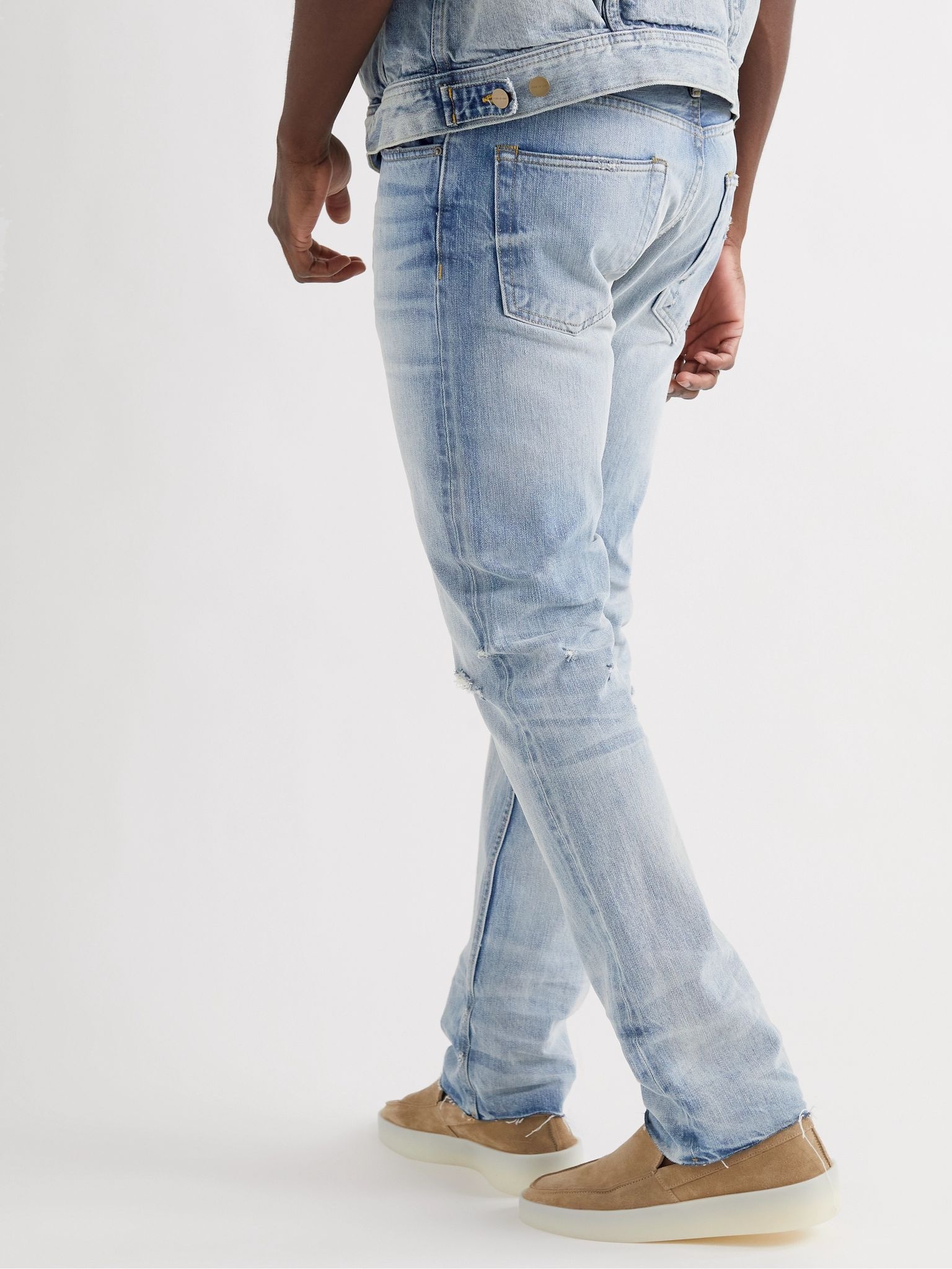 Distressed Denim Jeans - 4