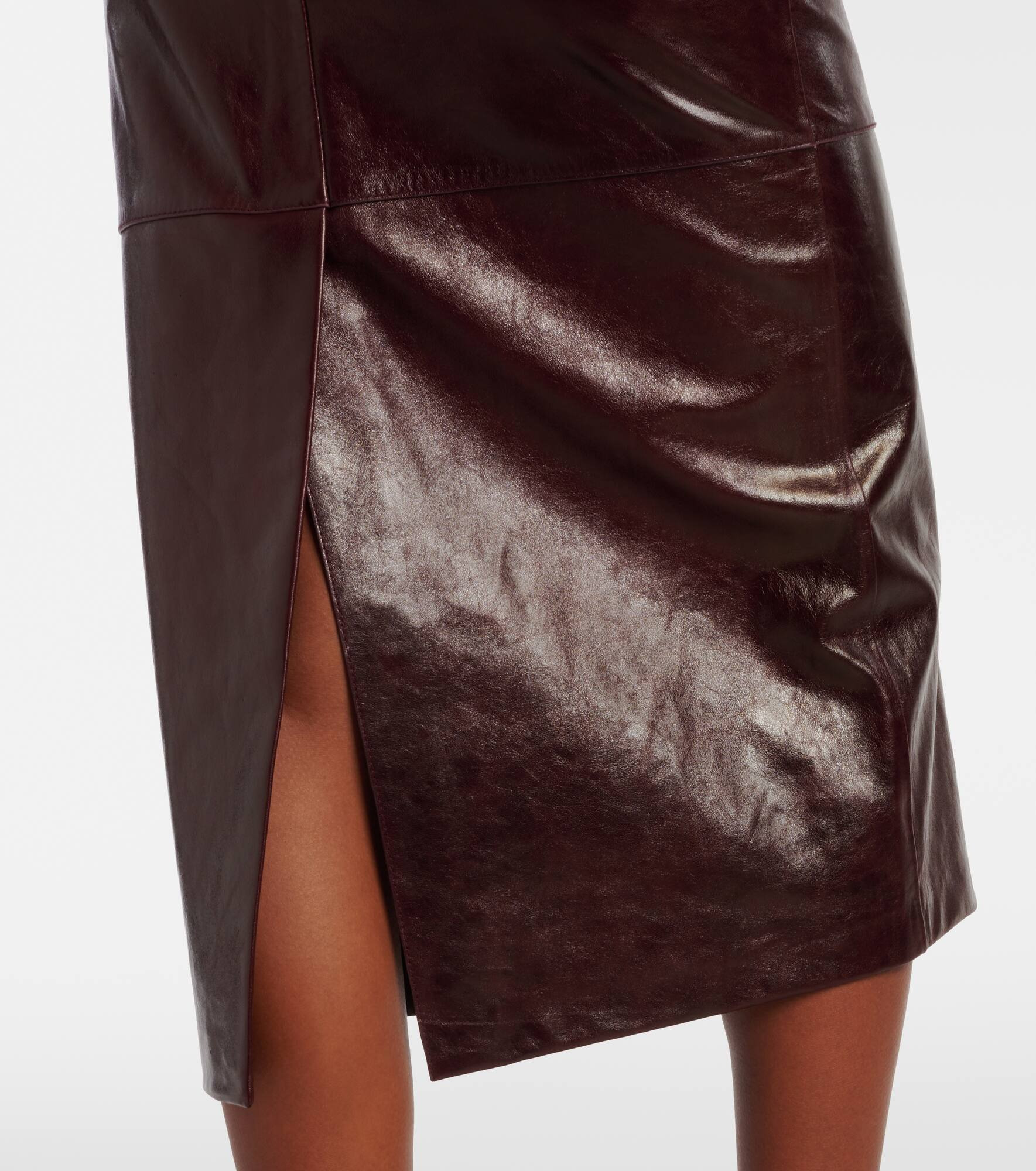 Afa leather pencil skirt - 5
