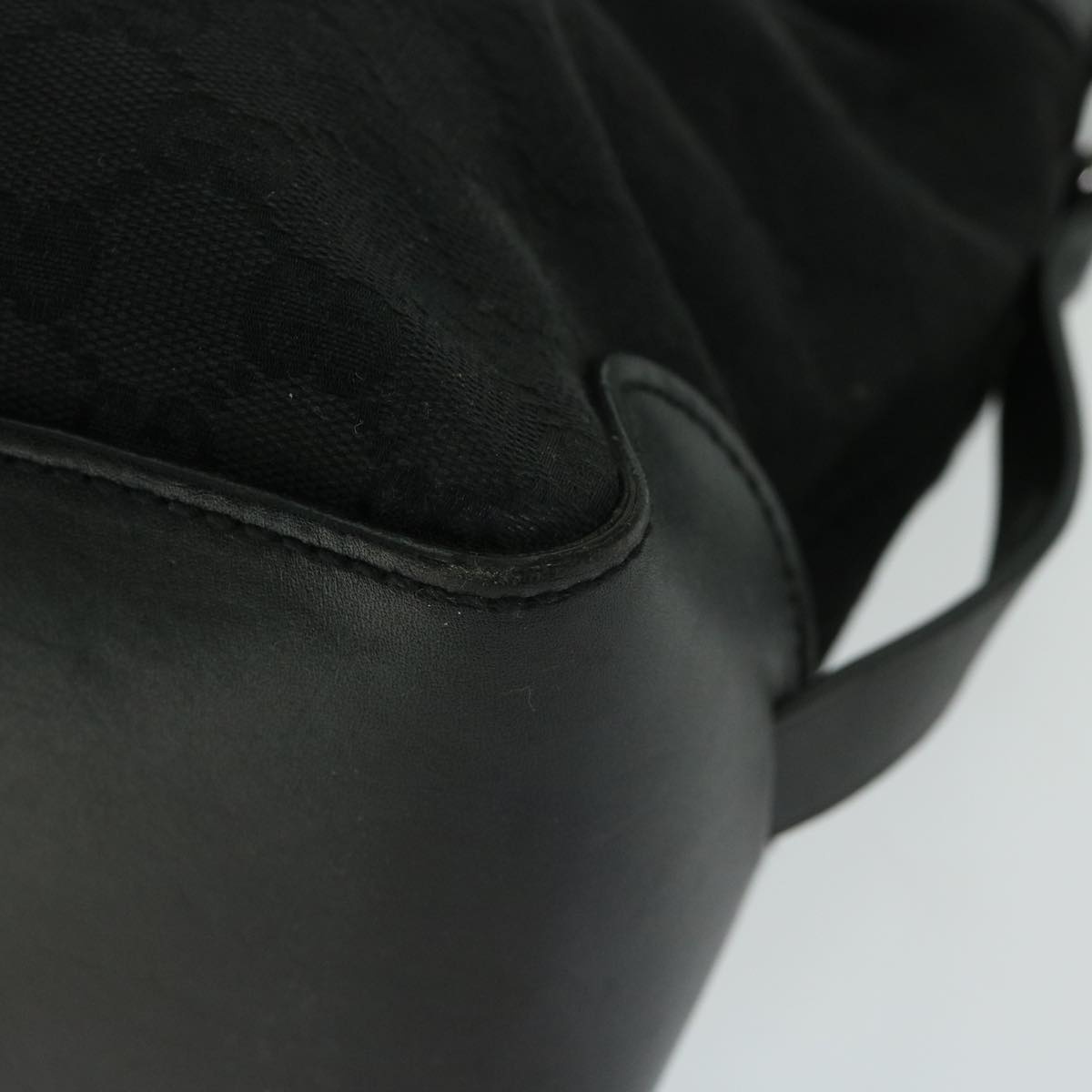 GUCCI GG Canvas Hand Bag Black - 10
