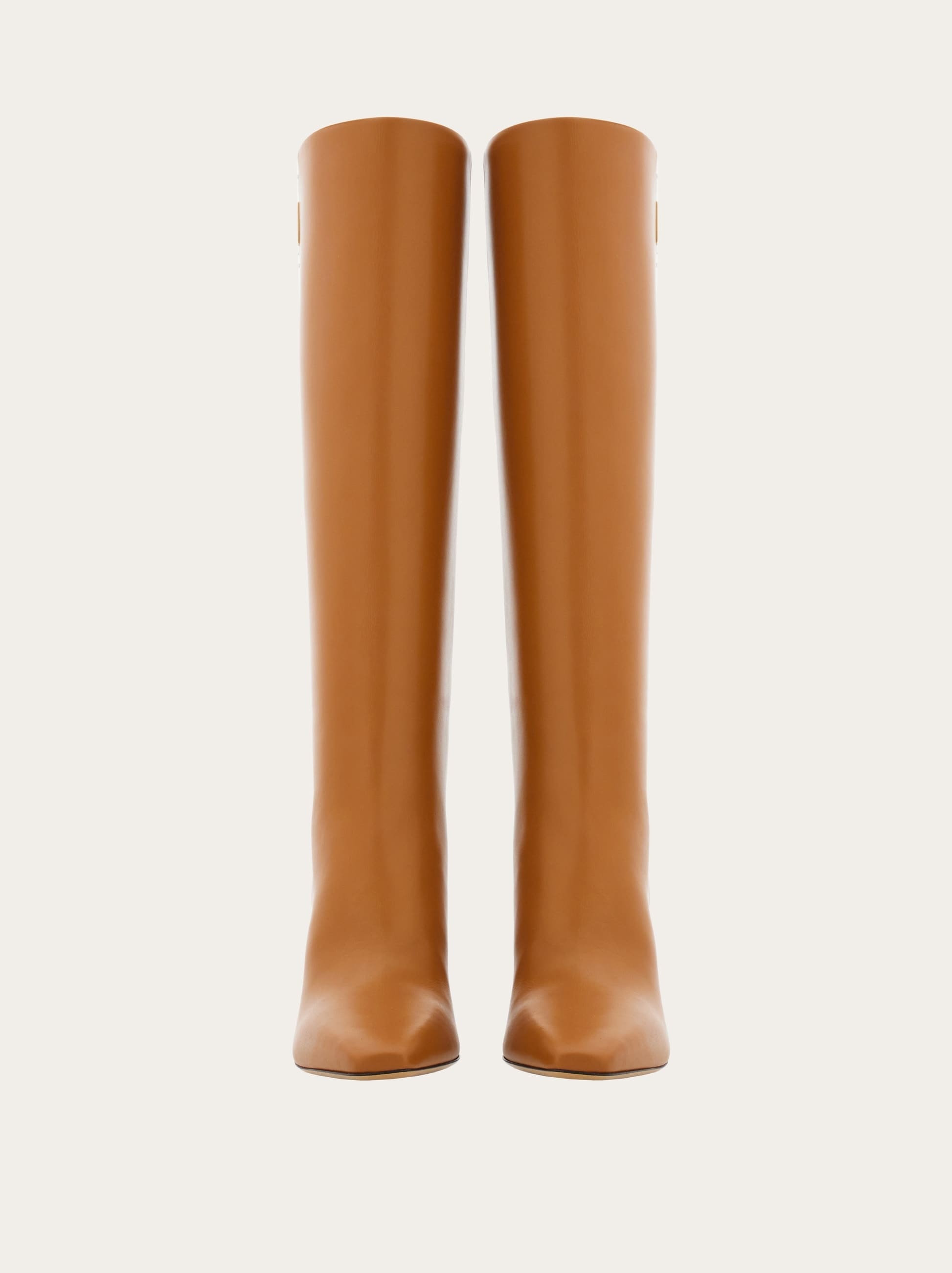 Knee high boot with golden tab - 2