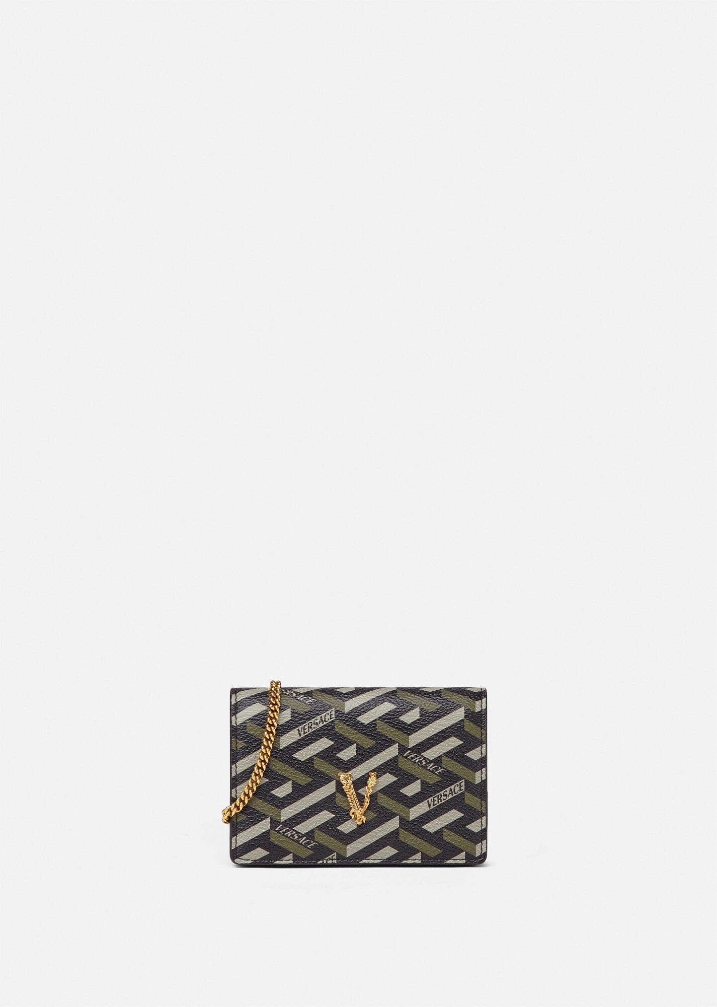 Virtus La Greca Print Mini Chain Wallet - 1