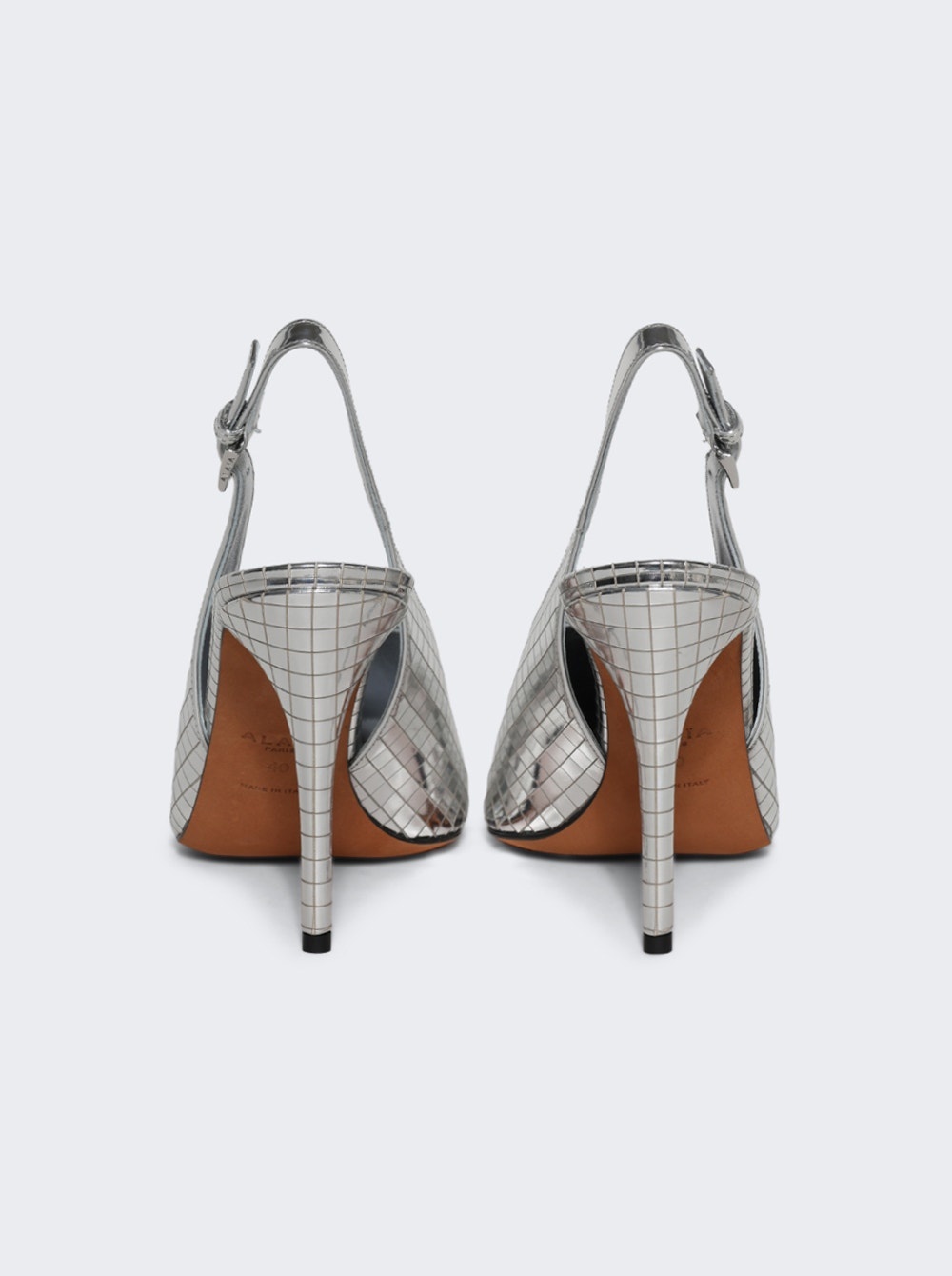 Pointy Slingback Argent - 4