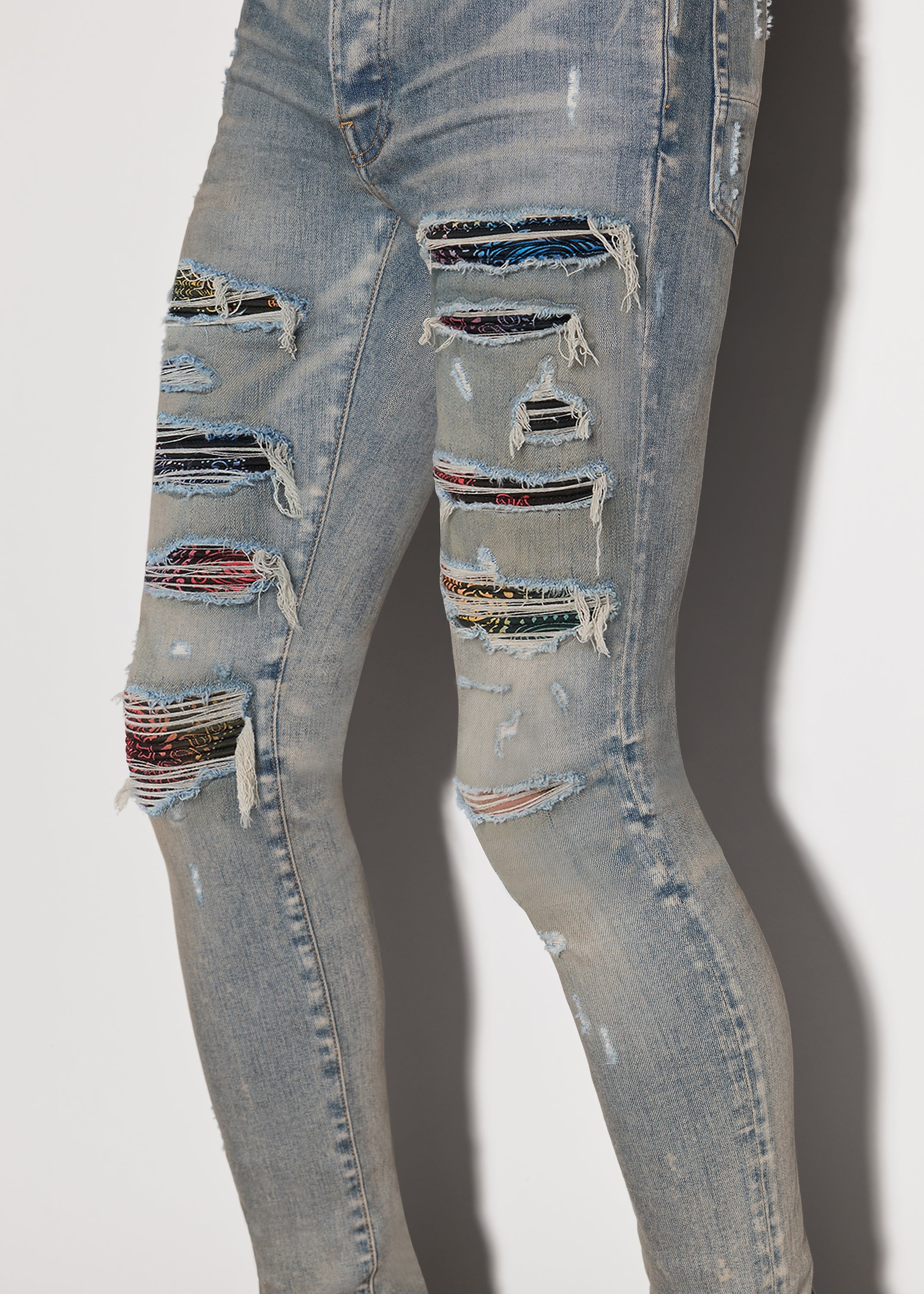 RAINBOW PAISLEY THRASHER JEAN - 6