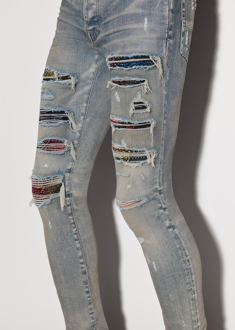 RAINBOW PAISLEY THRASHER JEAN 6