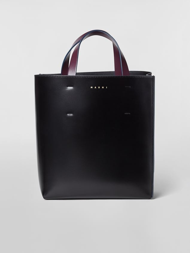 MUSEO SHOPPING BAG IN SHINY SMOOTH CALFSKIN - 1
