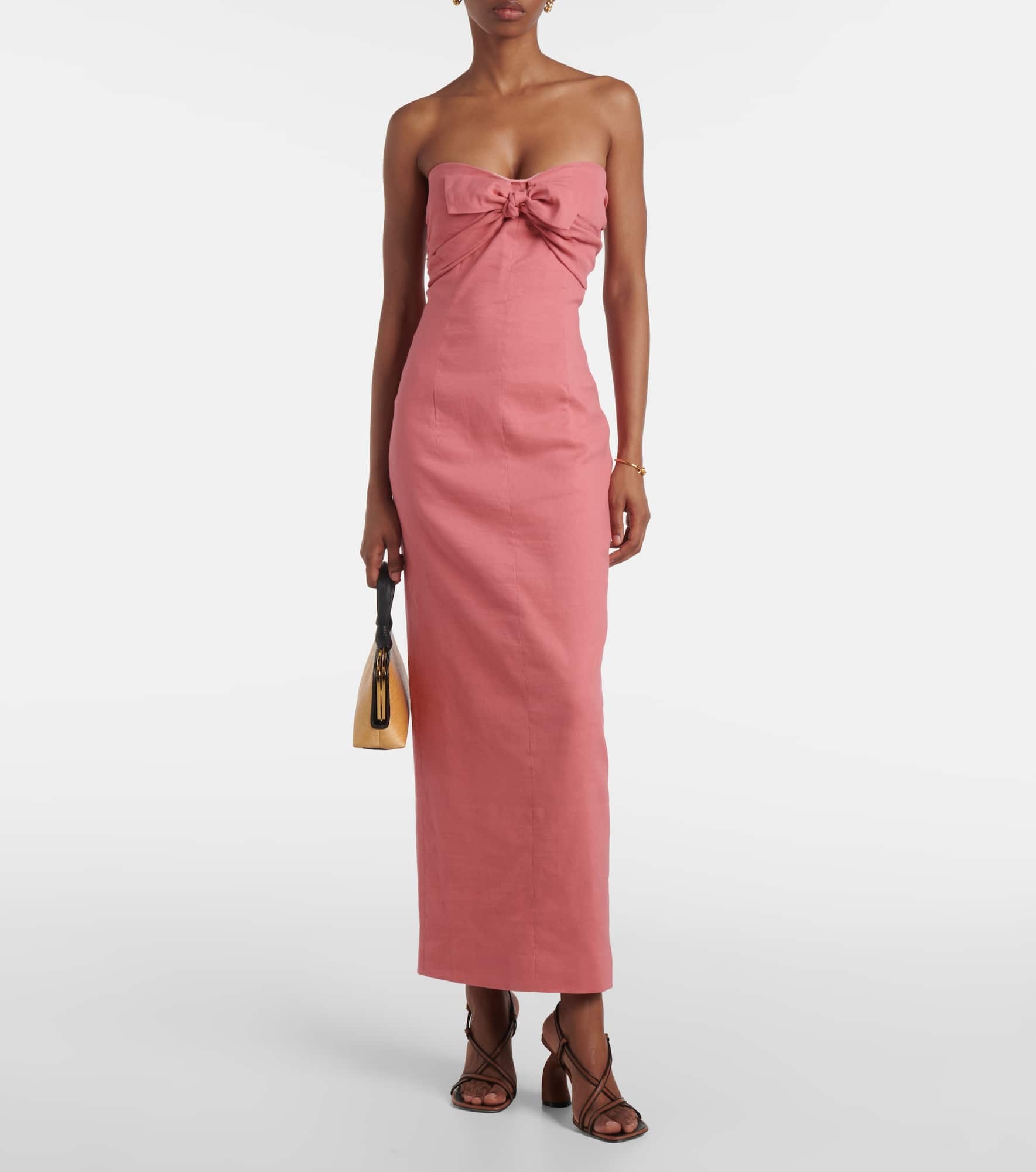 Rahel linen and cotton-blend maxi dress - 2