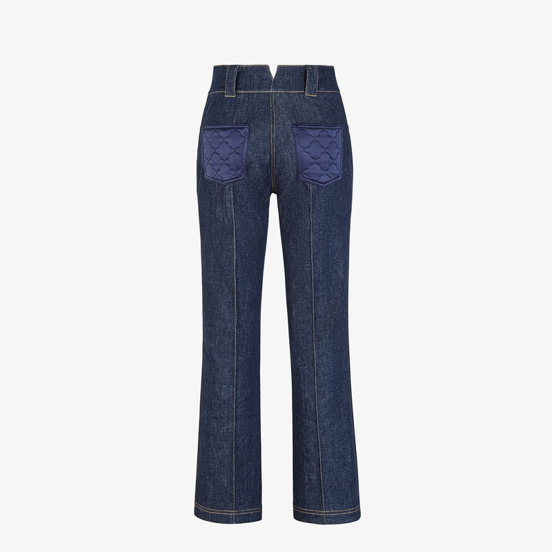 FENDI Blue denim pants outlook