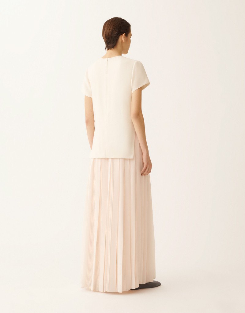 Long dress with georgette skirt 4