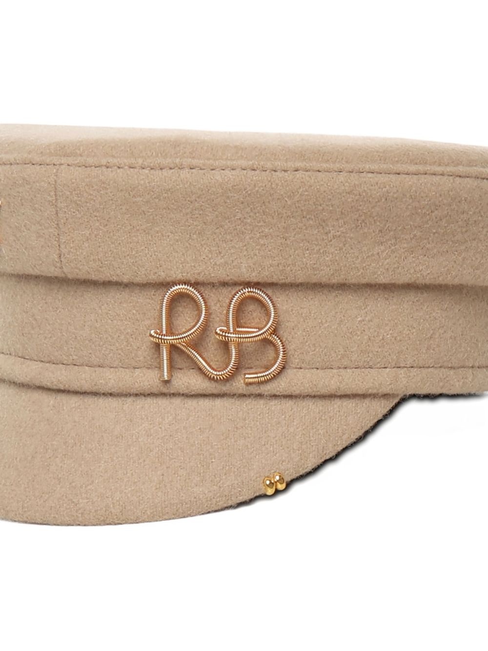 gold-embellished wool hat - 4