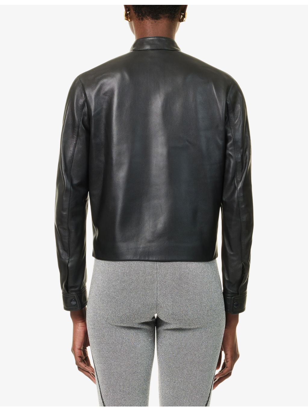 Racer Regular-Fit Leather Jacket - 4