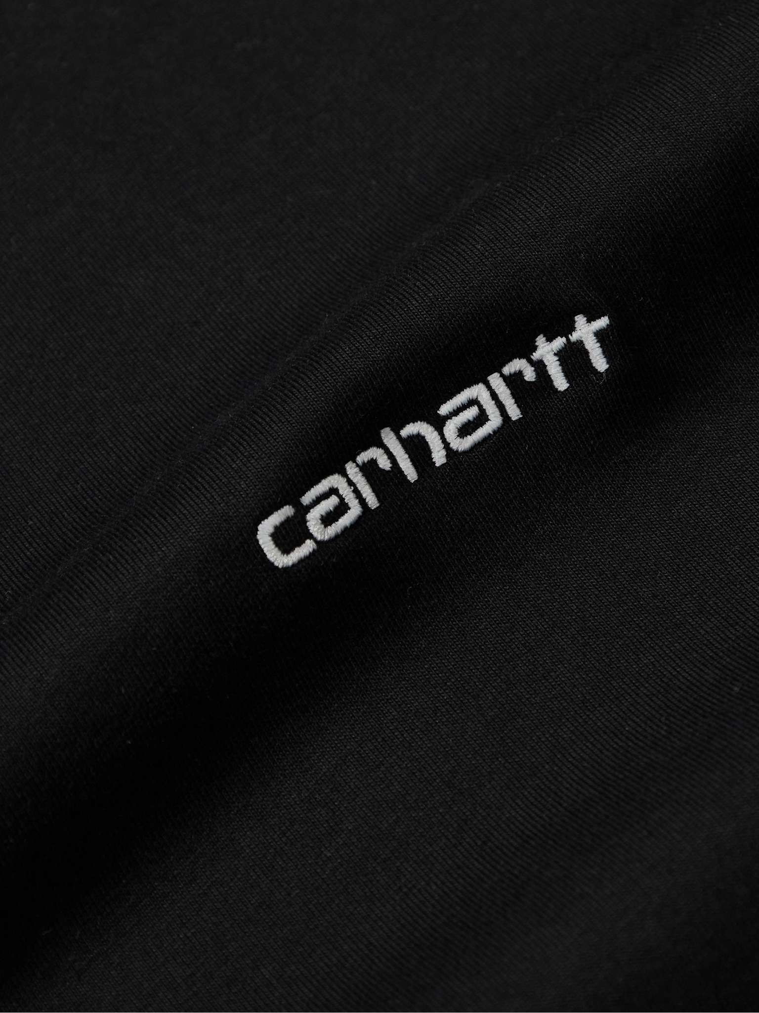 Script Logo-Embroidered Cotton-Jersey T-Shirt - 3