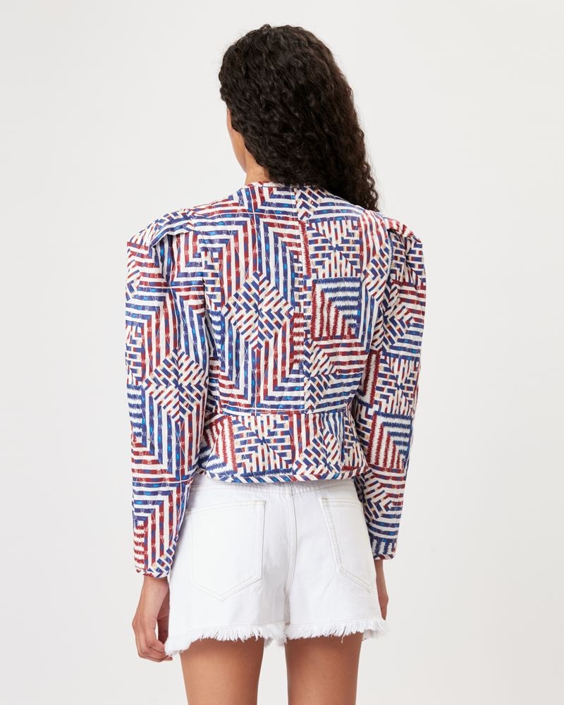 FLAVIA PRINTED COTTON JACKET - 5