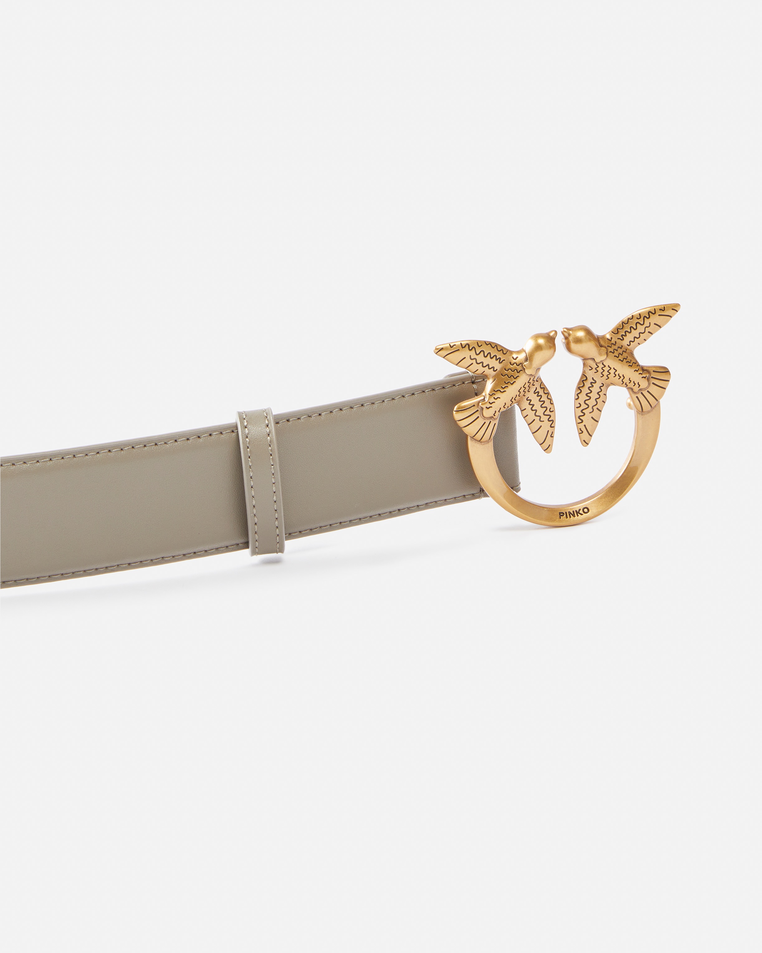 LOVE BIRDS HIGH LEATHER BELT 4CM - 5