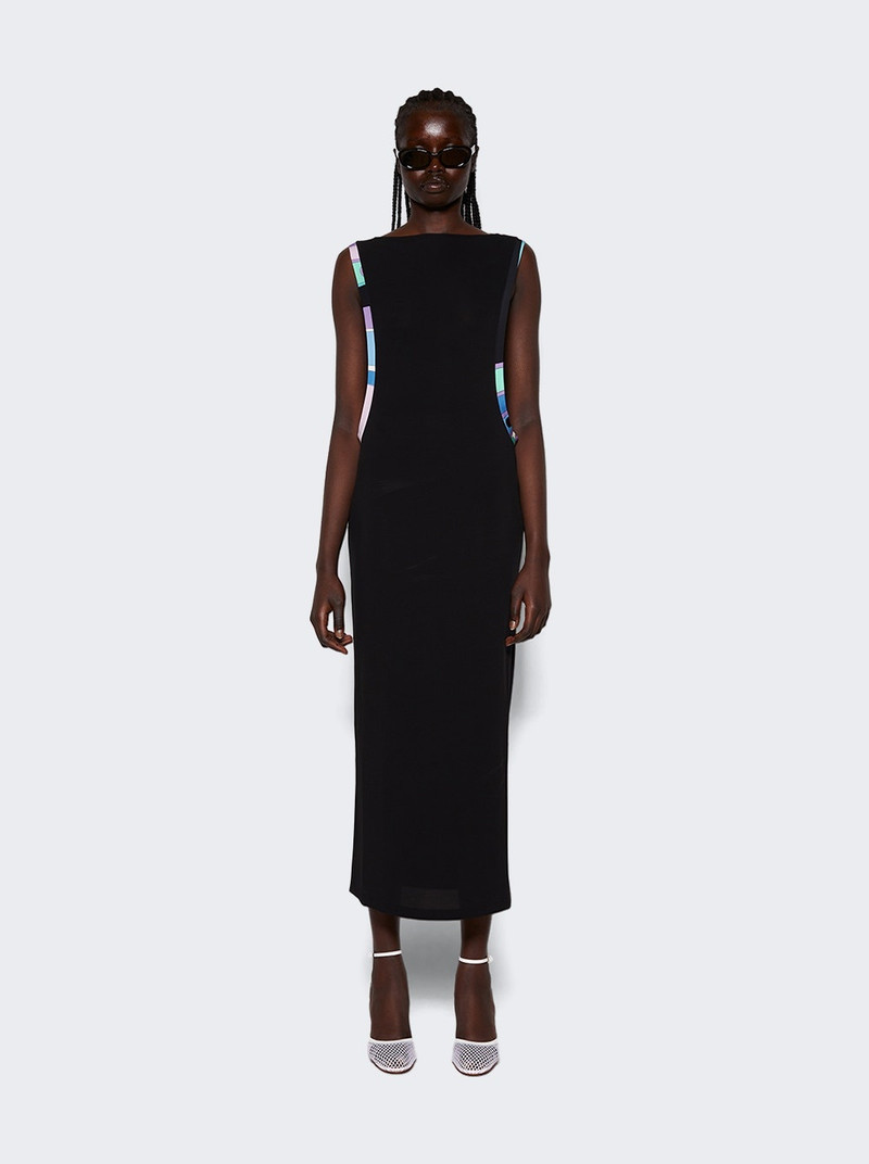 Vivara Print Long Dress Black 3