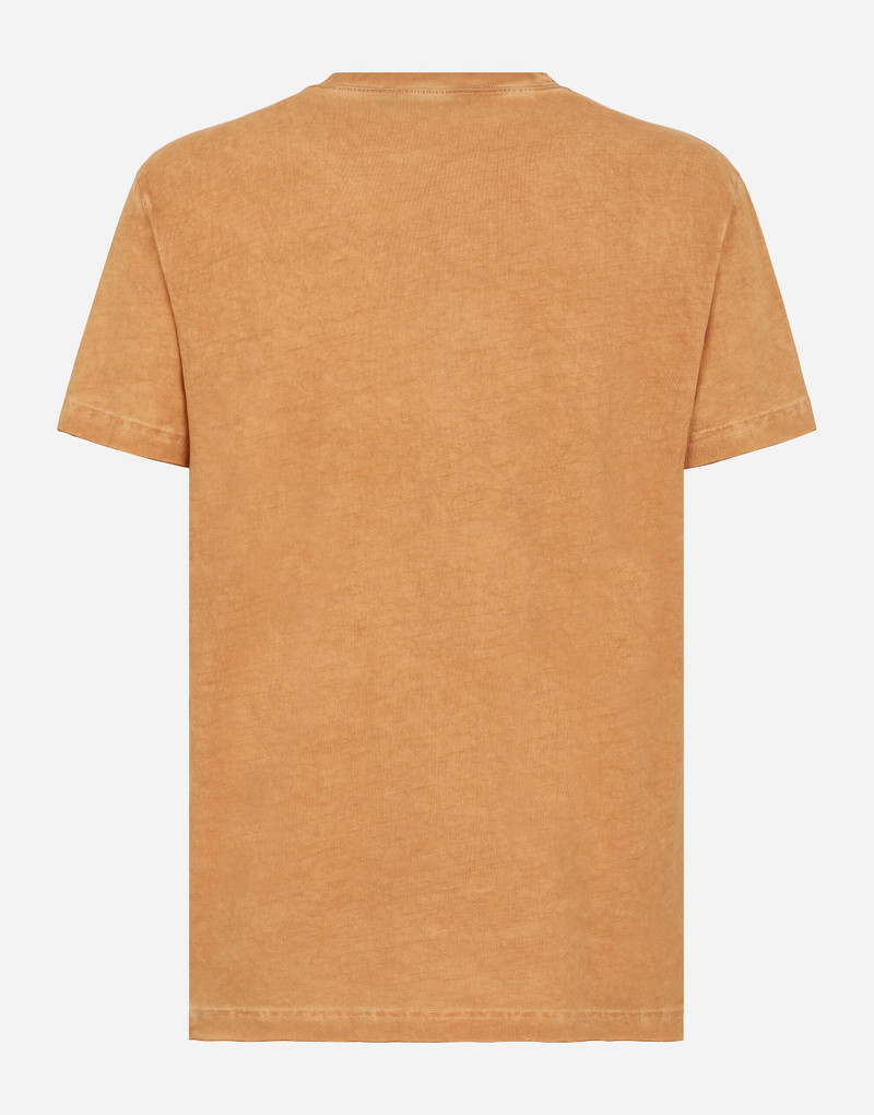 Dolce & Gabbana Short-sleeved cotton T-shirt with banana tree print outlook