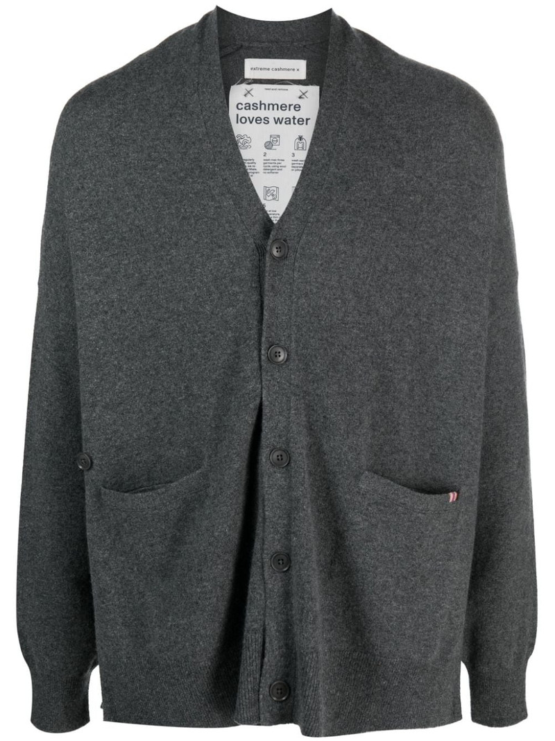 V-neck cashmere-blend cardigan 1