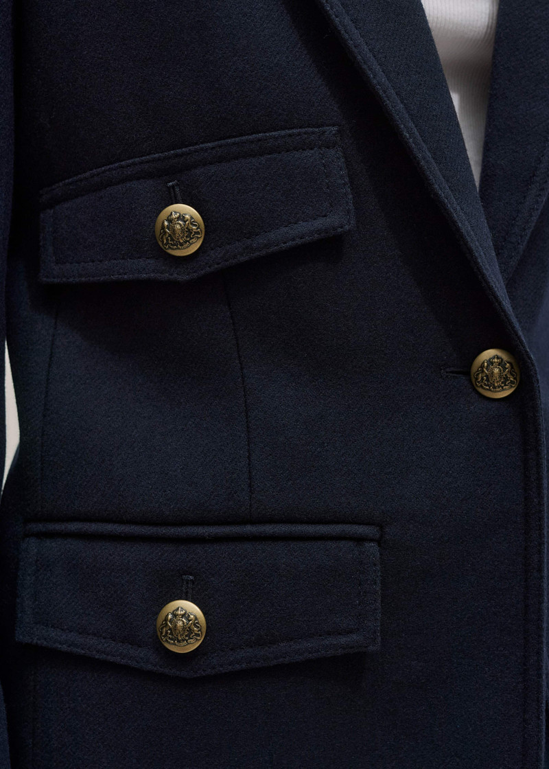Sharp Shoulder Blazer 3