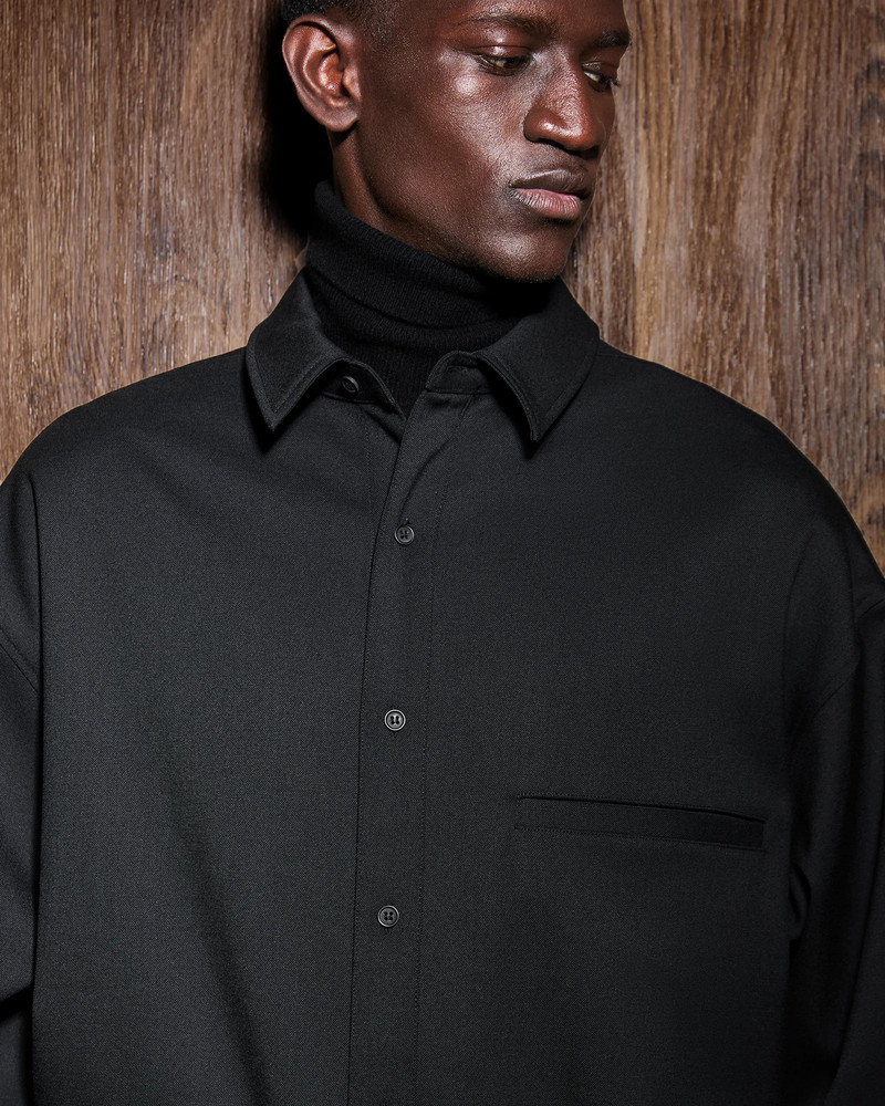 entire studios GIANT SHIRT BLACK outlook