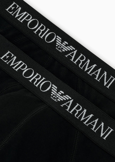 EMPORIO ARMANI Two-pack of pure cotton basic briefs outlook