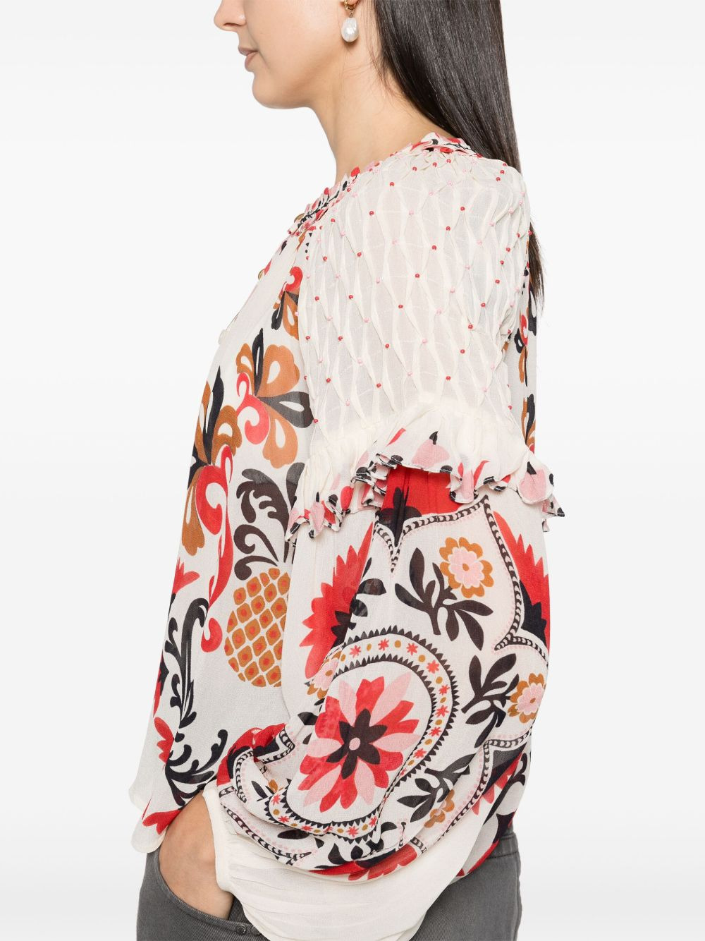 Cashew Mandala blouse - 5