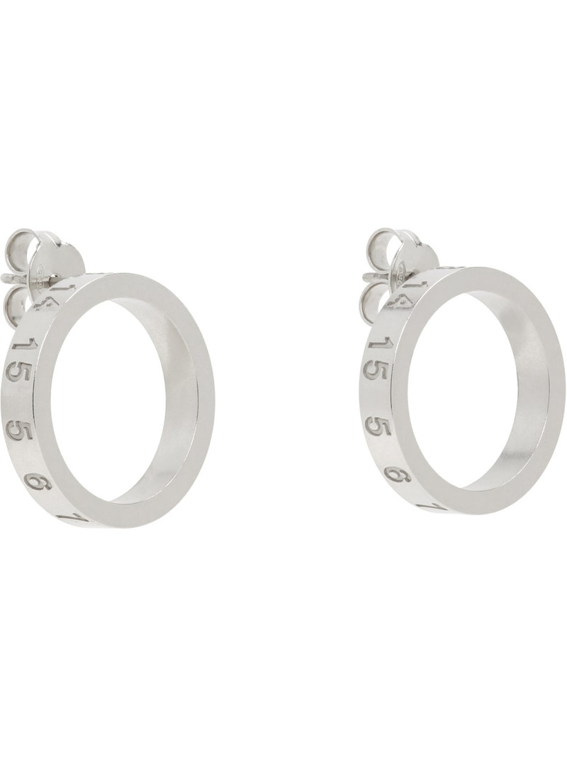Maison Margiela Silver Numerical Earrings outlook