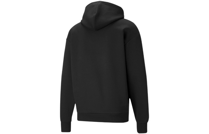 PUMA PUMA Logo Luxe Graphic Hoodie 'Black' 534408-01 outlook