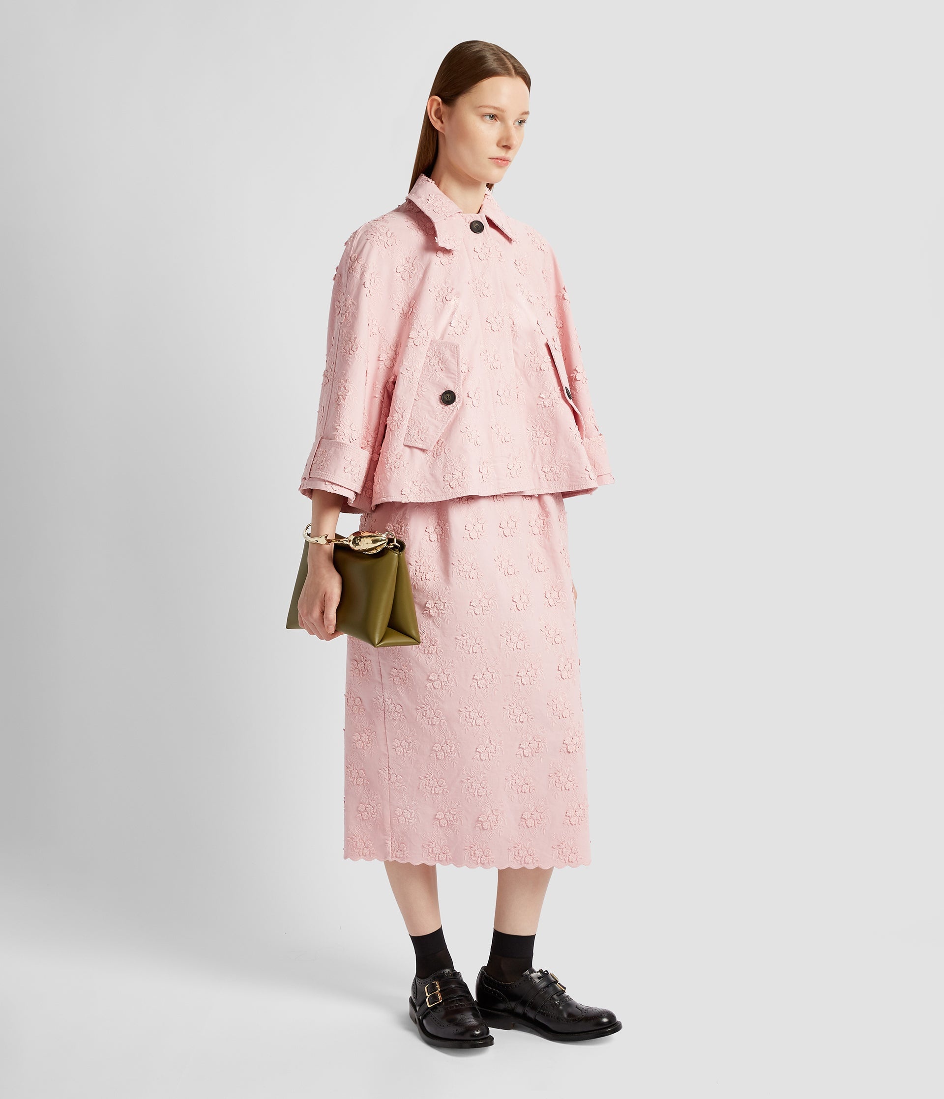 CROPPED TRENCH JACKET - 6