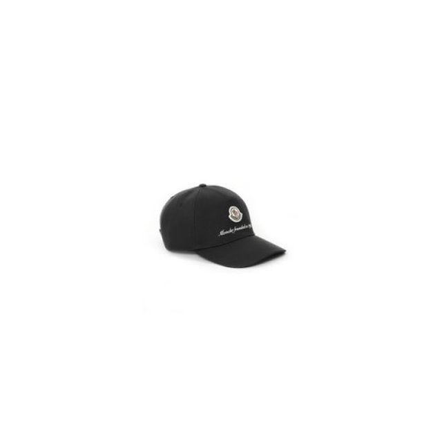 Black logo-patch cotton cap - 2