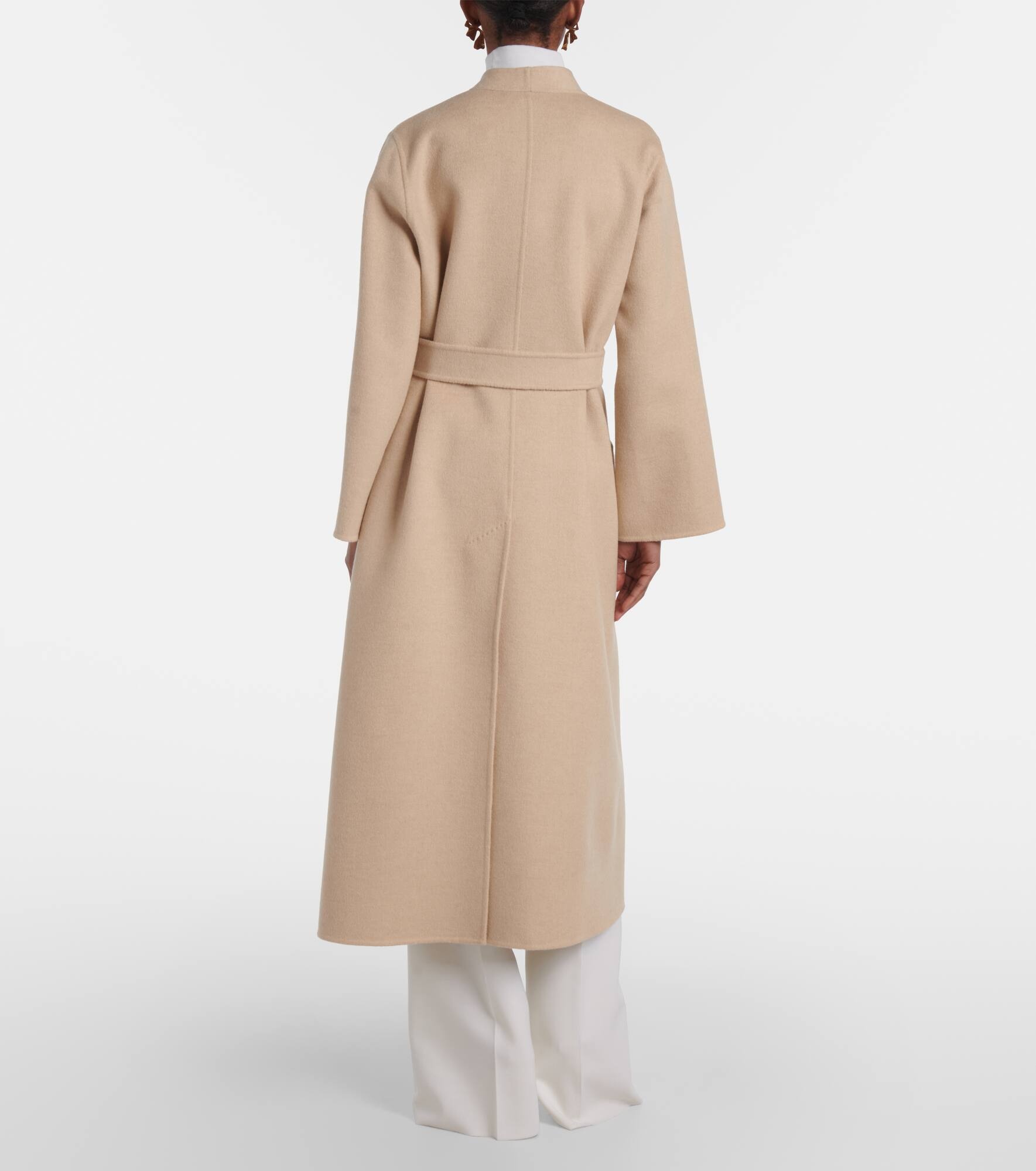 Vezzoso camel hair wrap coat - 3
