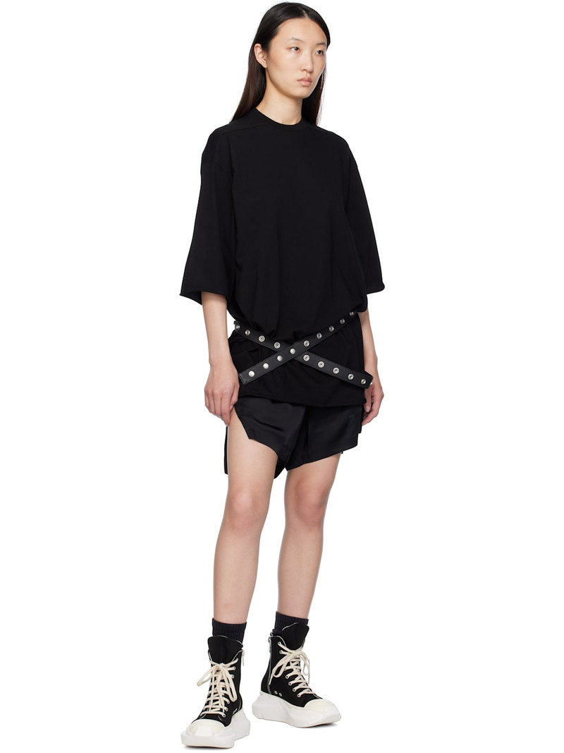 Rick Owens DRKSHDW Black Hollywood Abstract Sneak Sneakers outlook