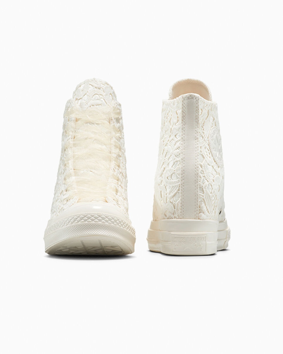 Chuck 70 Wedge Platform Crocheted Satin - 7