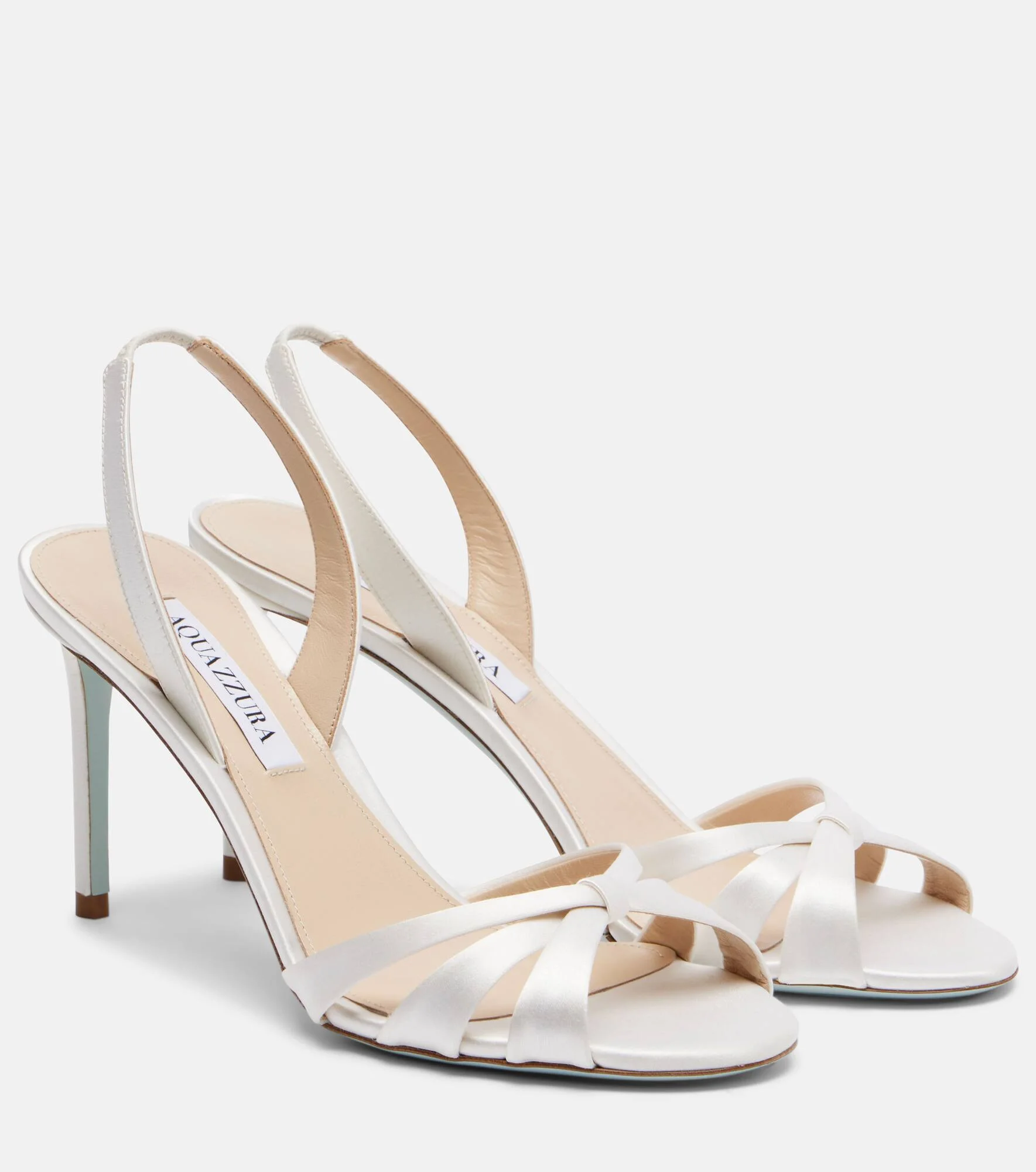 Tati 85 satin slingback sandals - 1