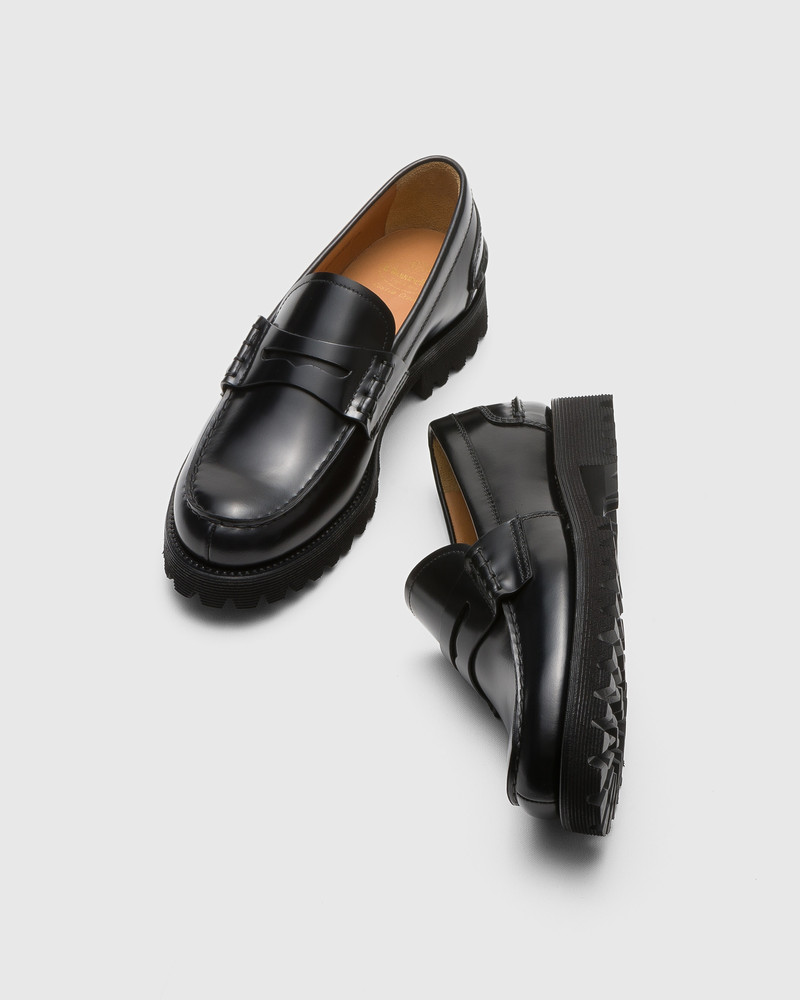 Church's Polished Fume’ Leather Loafer outlook