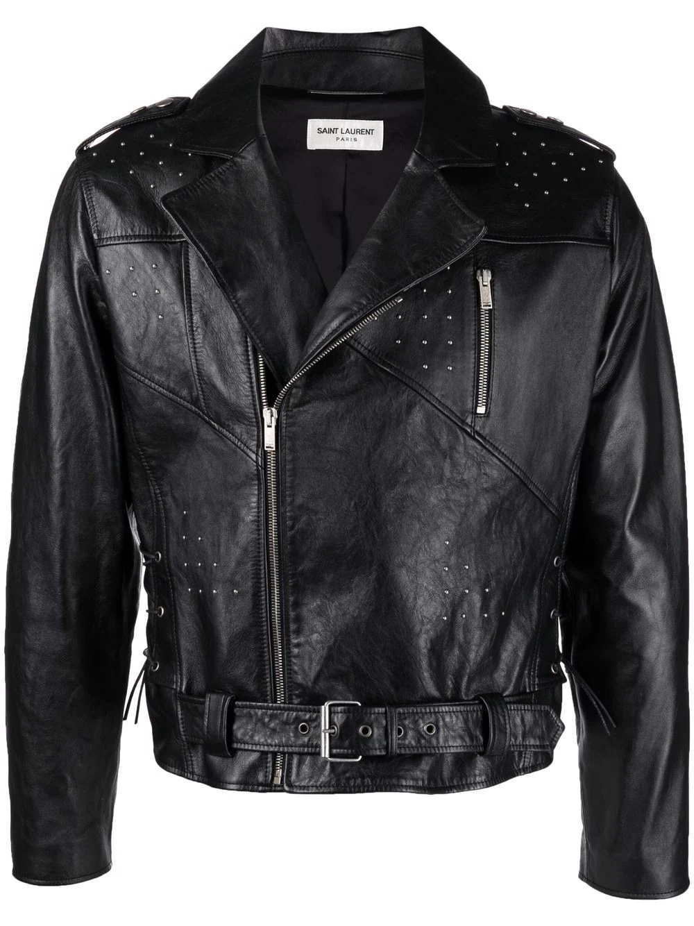 studded leather jacket - 1