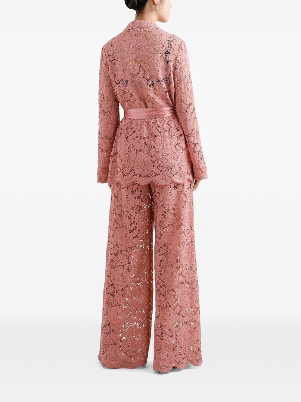 floral lace trousers - 3