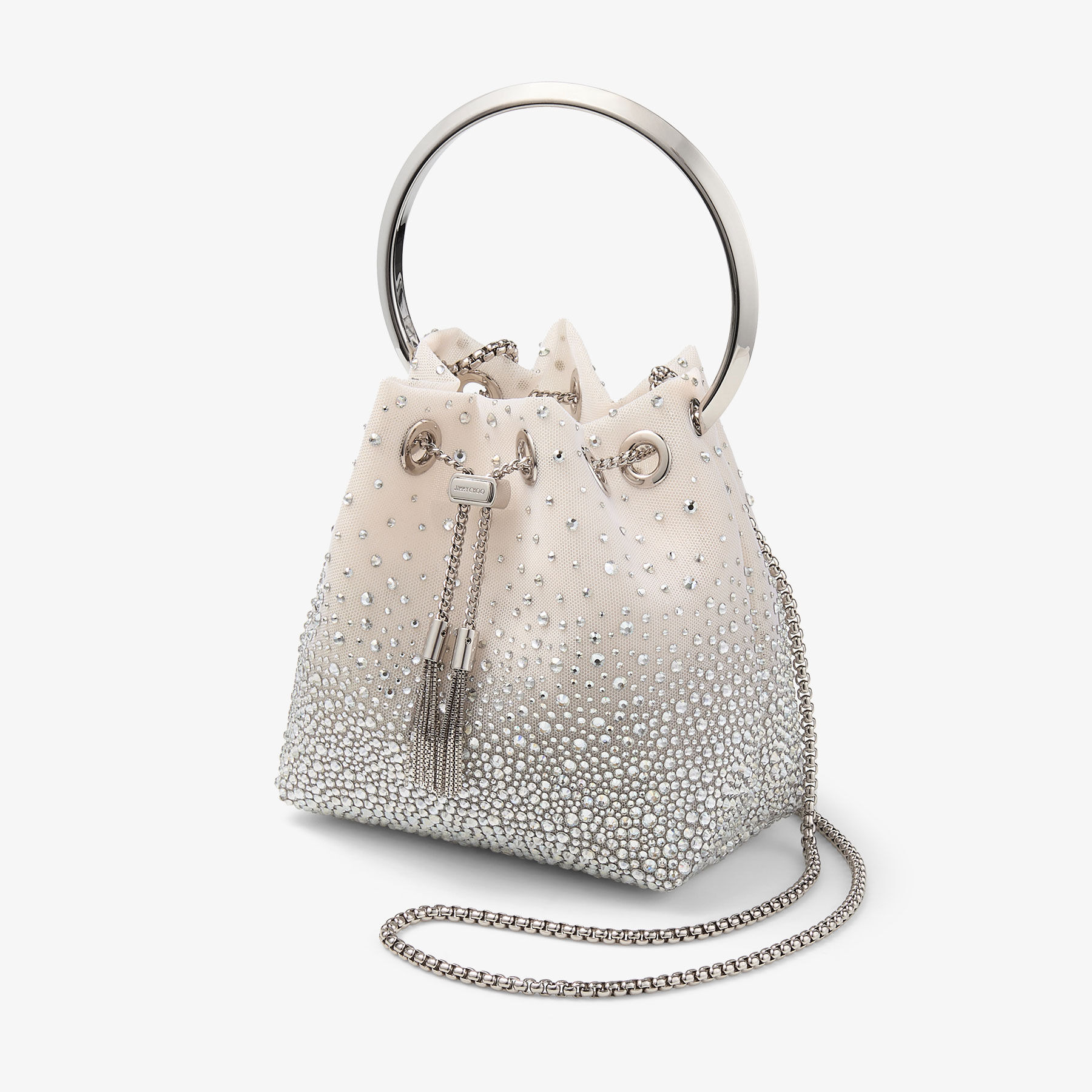 Bon Bon
White Crystal Mesh Handbag - 2