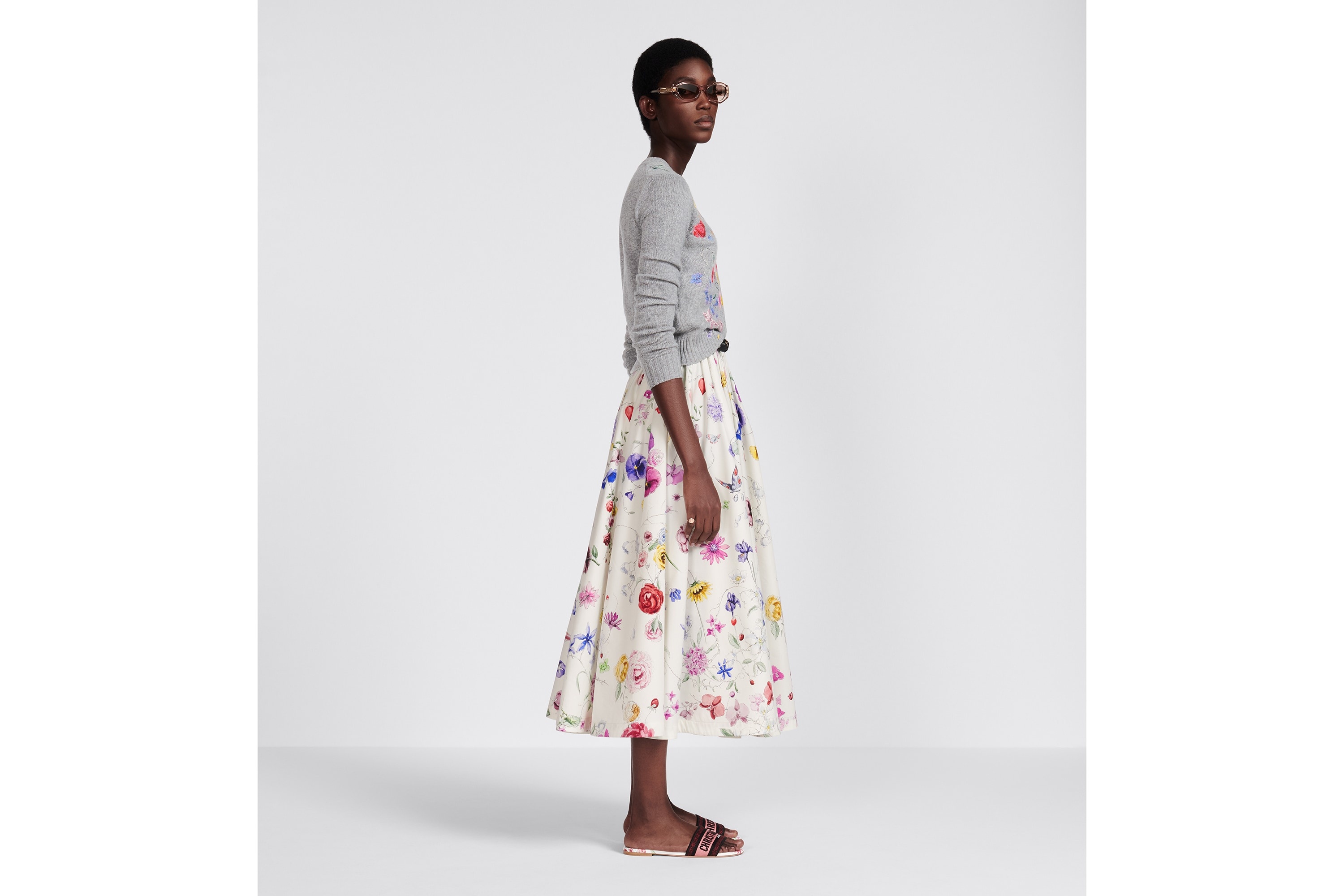 Flared Mid-Length Skirt - 5