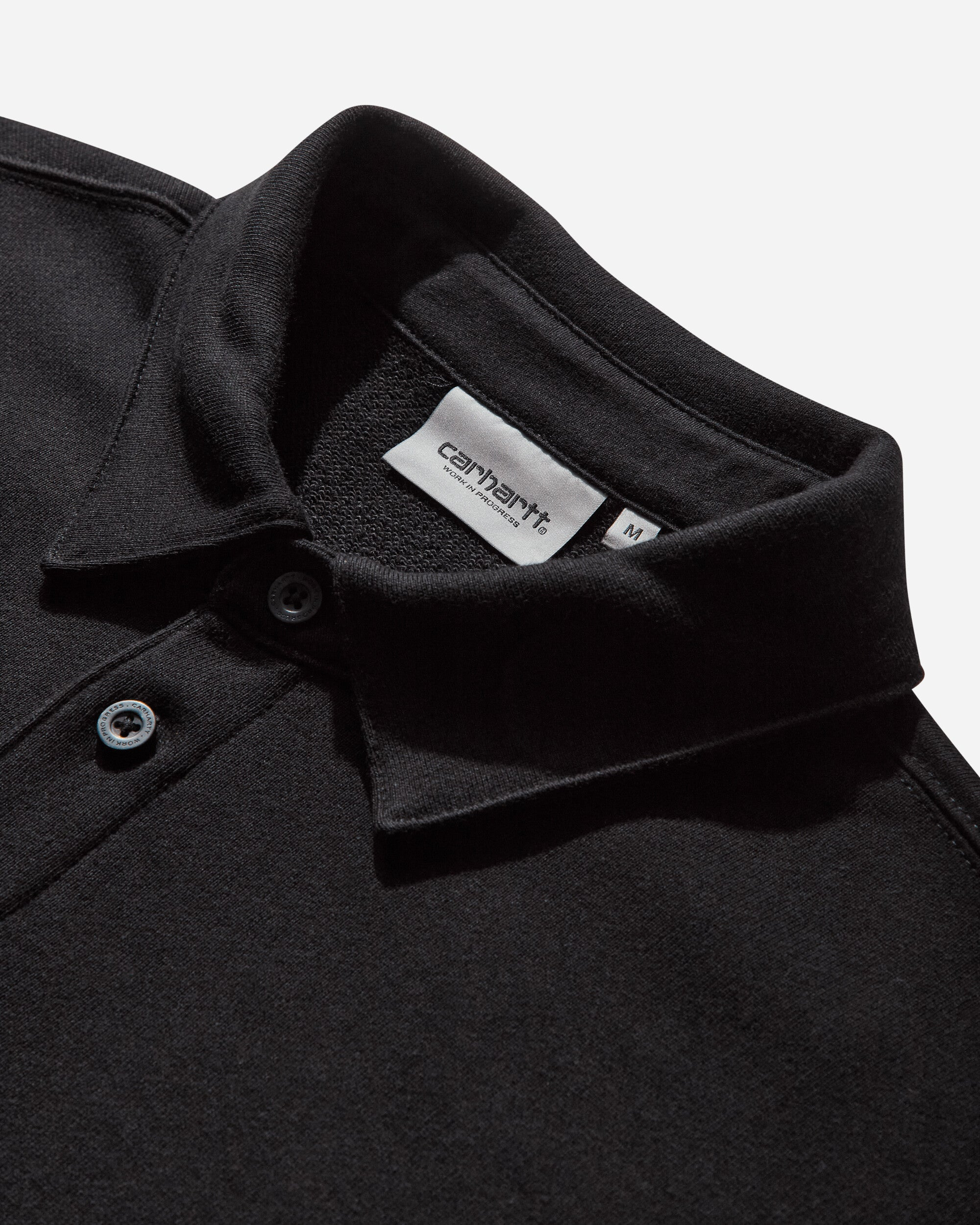 Men's Polo Sweatshirt Black - 3
