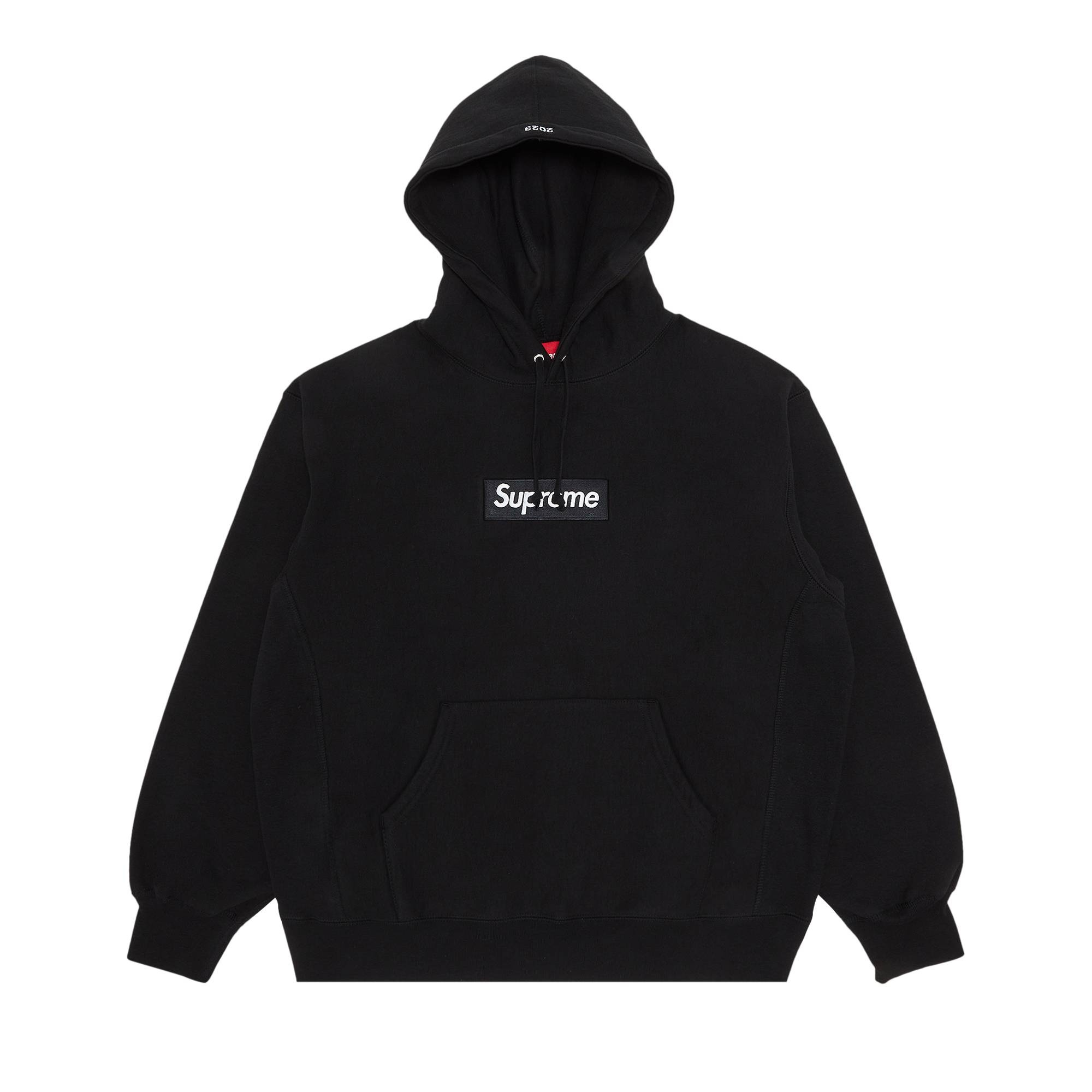 Supreme Box Logo Hooded Sweatshirt 'Black' - 1